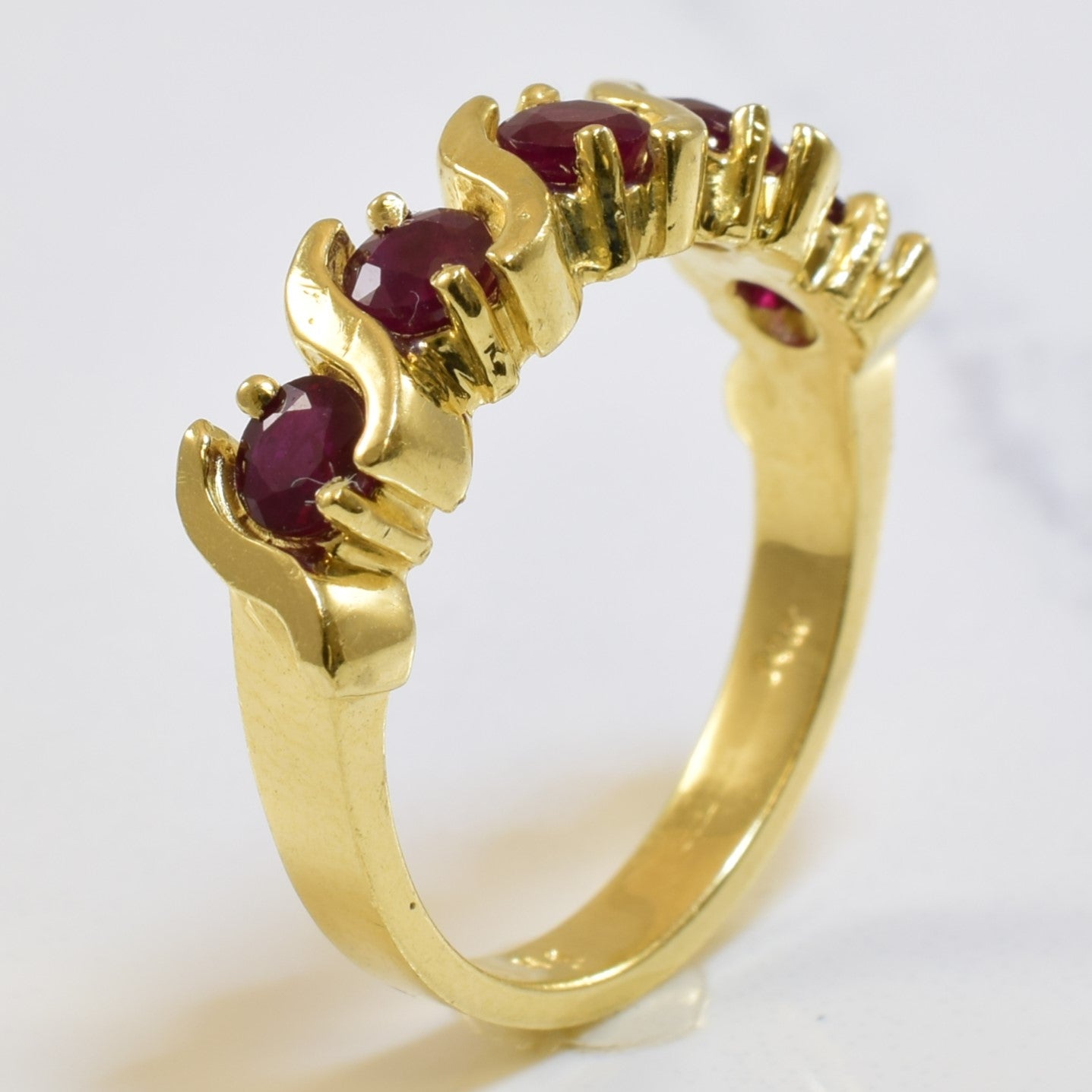 Ruby Crossover Ring | 1.00ctw | SZ 6.75 |