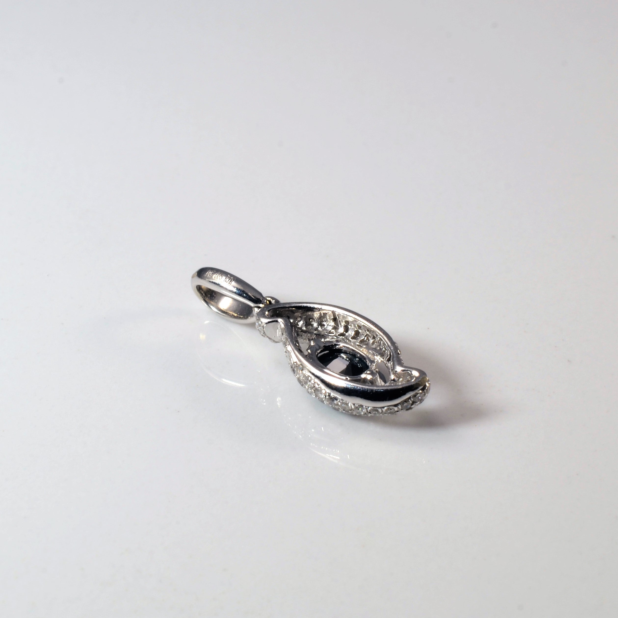 Sapphire & Diamond Twist Pendant | 0.60ct, 0.40ctw|