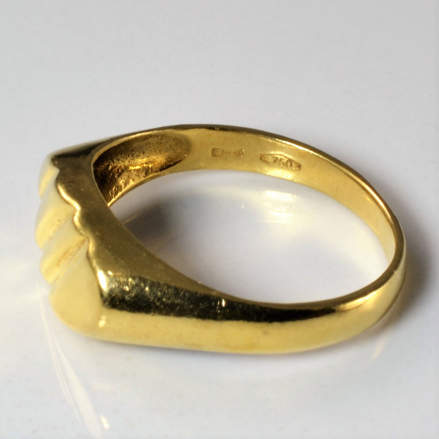 Textured Oval Gold Ring | SZ 6.5 |