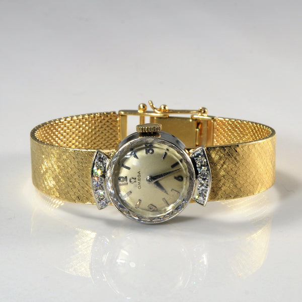 Omega' Gold Diamond Watch | 0.30ctw | 5.5