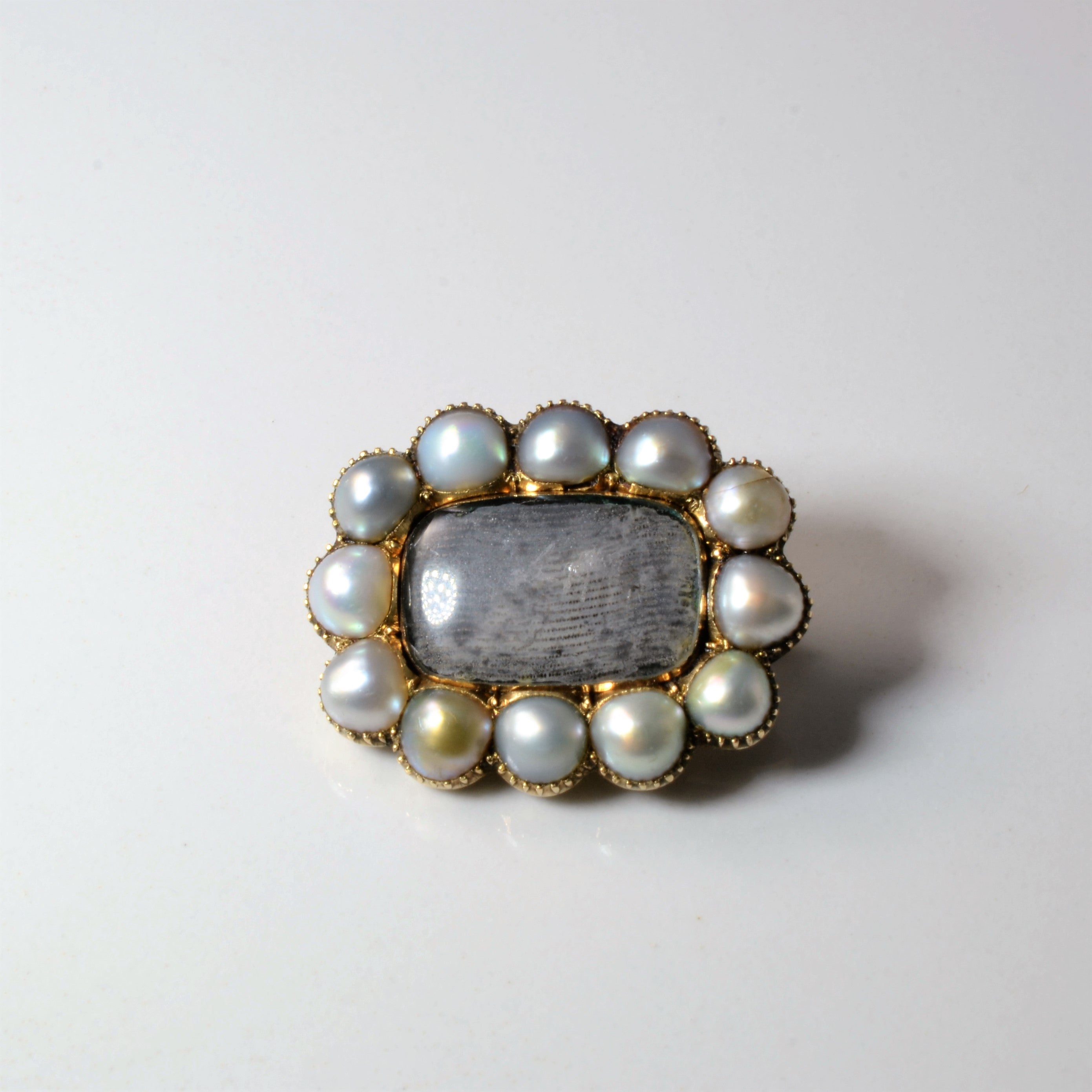 1826 Georgian Pearl Mourning Brooch