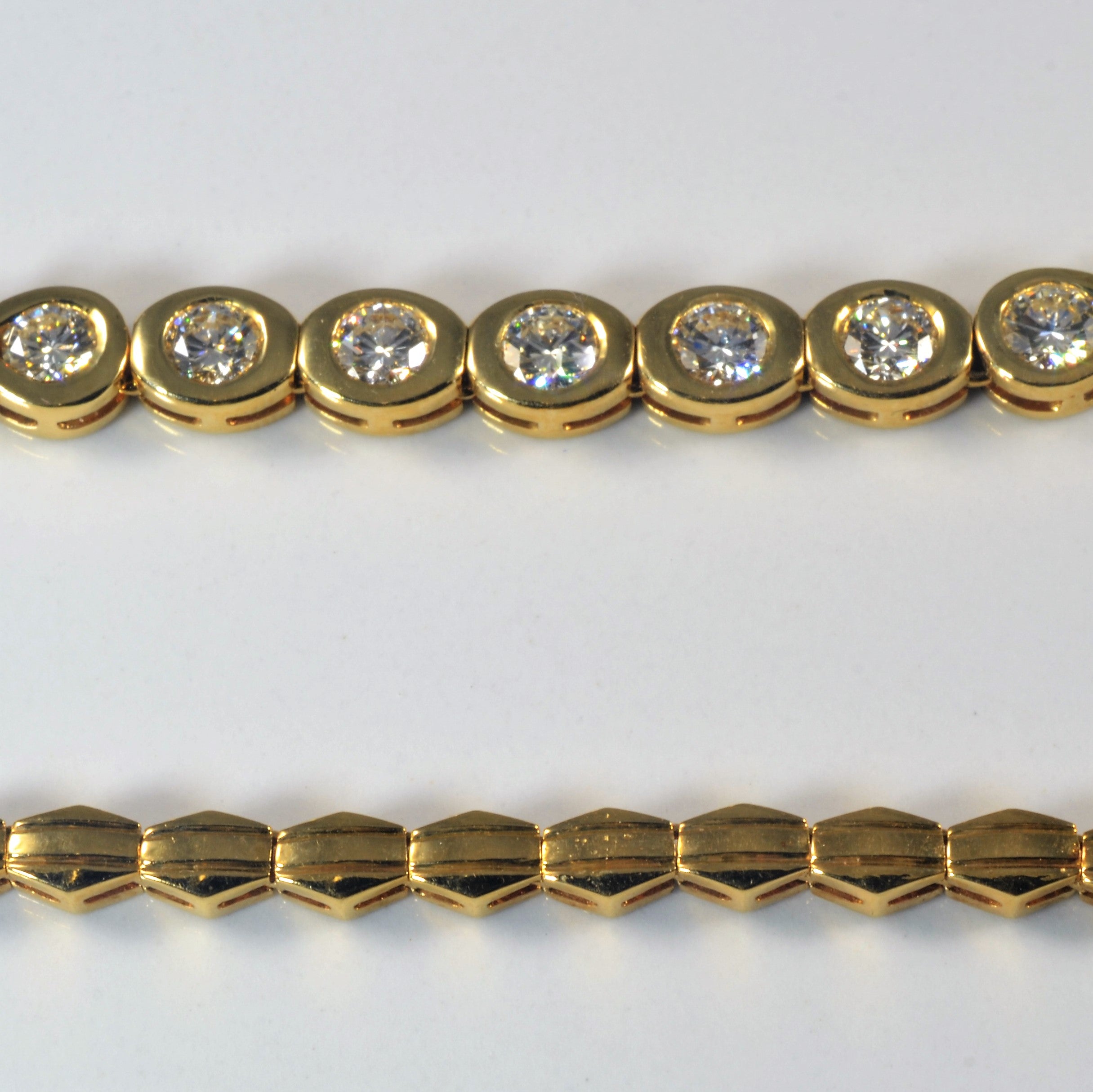 Bezel Set Diamond Collar Necklace | 15" |