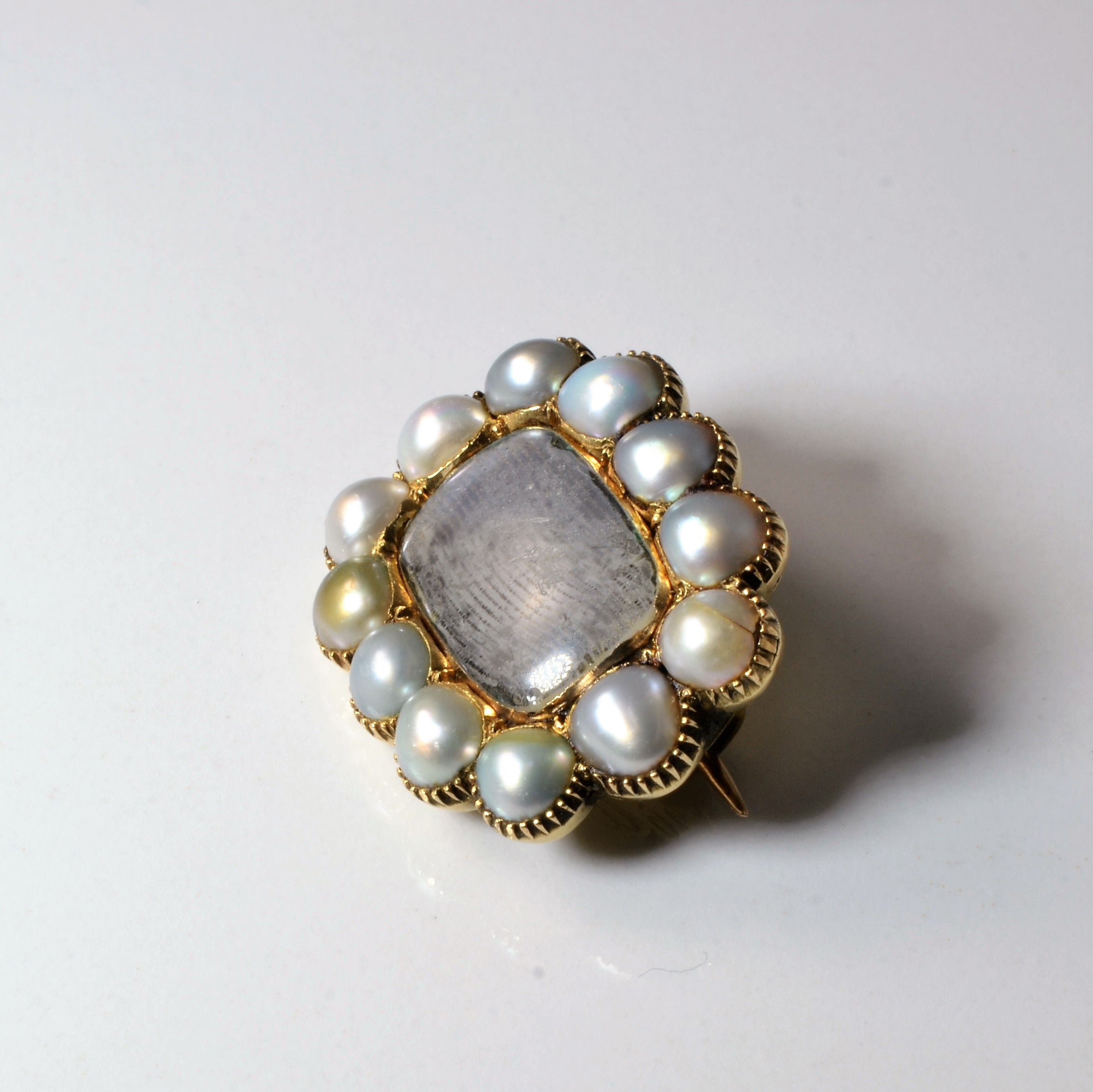1826 Georgian Pearl Mourning Brooch
