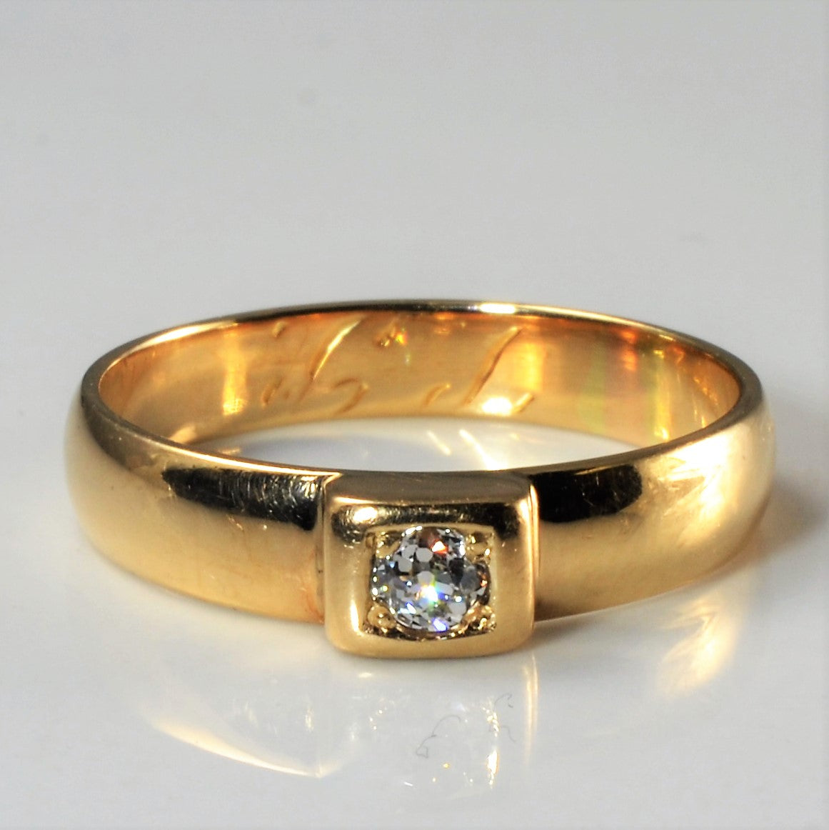 Solitaire Old Mine Diamond Ring | 0.11ct | SZ 7 |