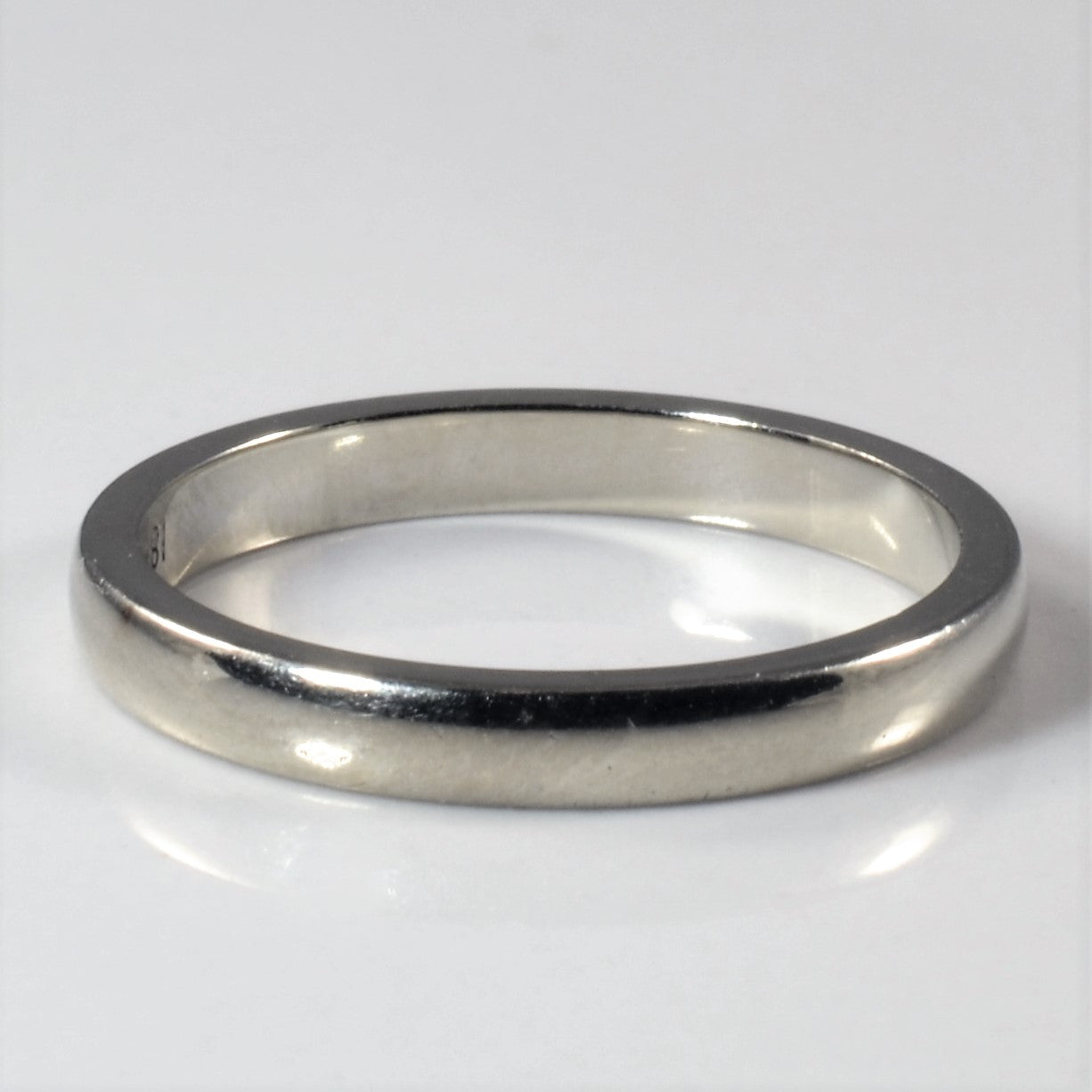 Birks' 18k White Gold Plain Band | SZ 6 |