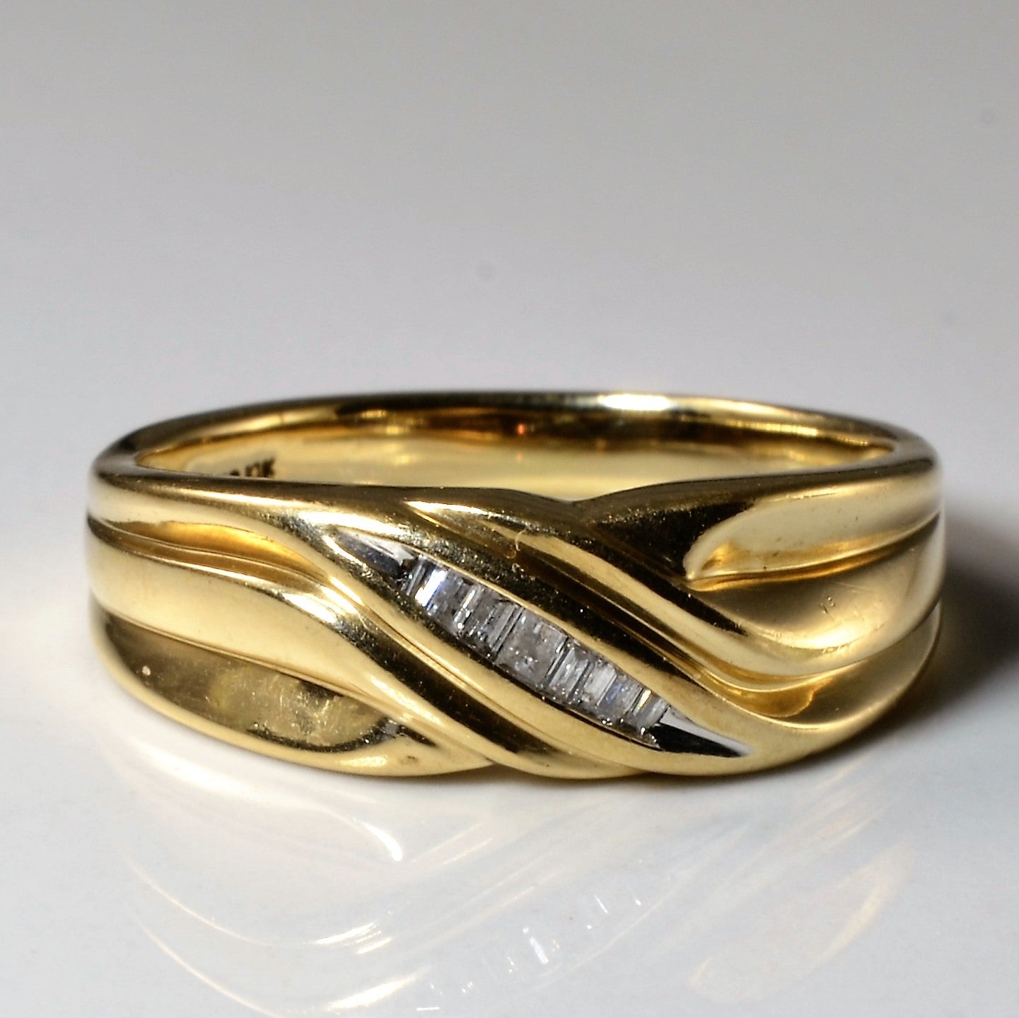 Bypass Baguette Diamond Band | 0.035ctw | SZ 8.5 |
