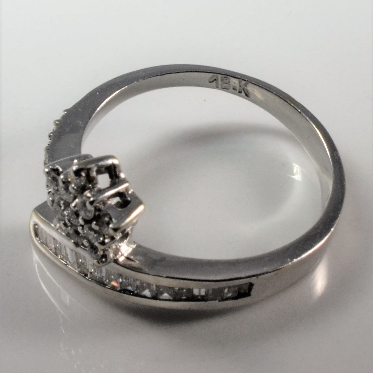 Floral Bypass Diamond Ring | 0.45ctw | SZ 7.75 |