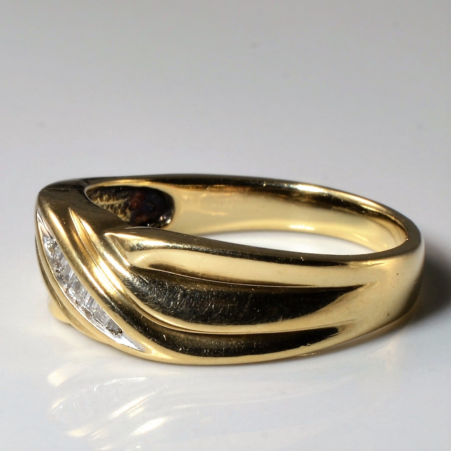 Bypass Baguette Diamond Band | 0.035ctw | SZ 8.5 |