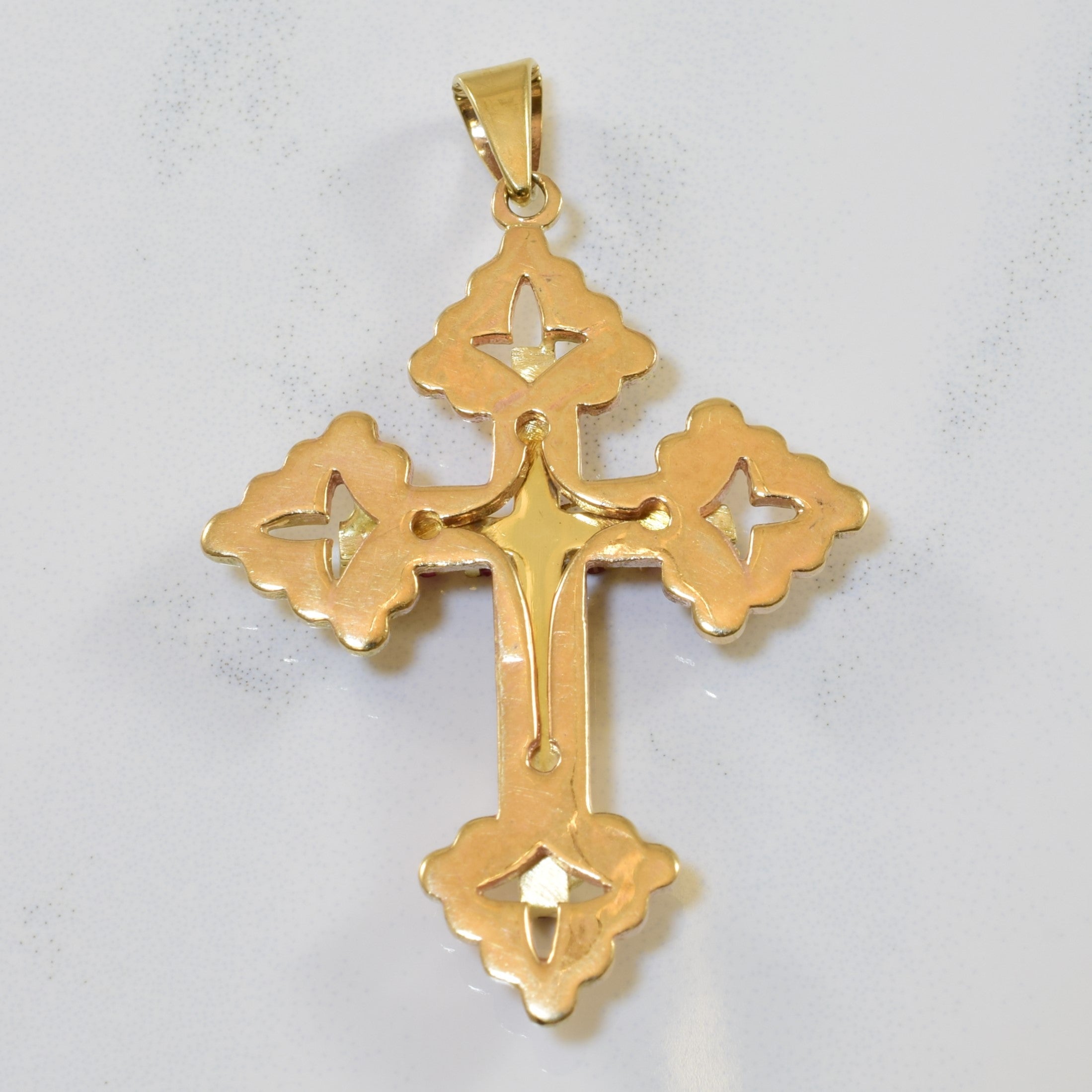Ruby Cross Pendant | 0.33ctw |