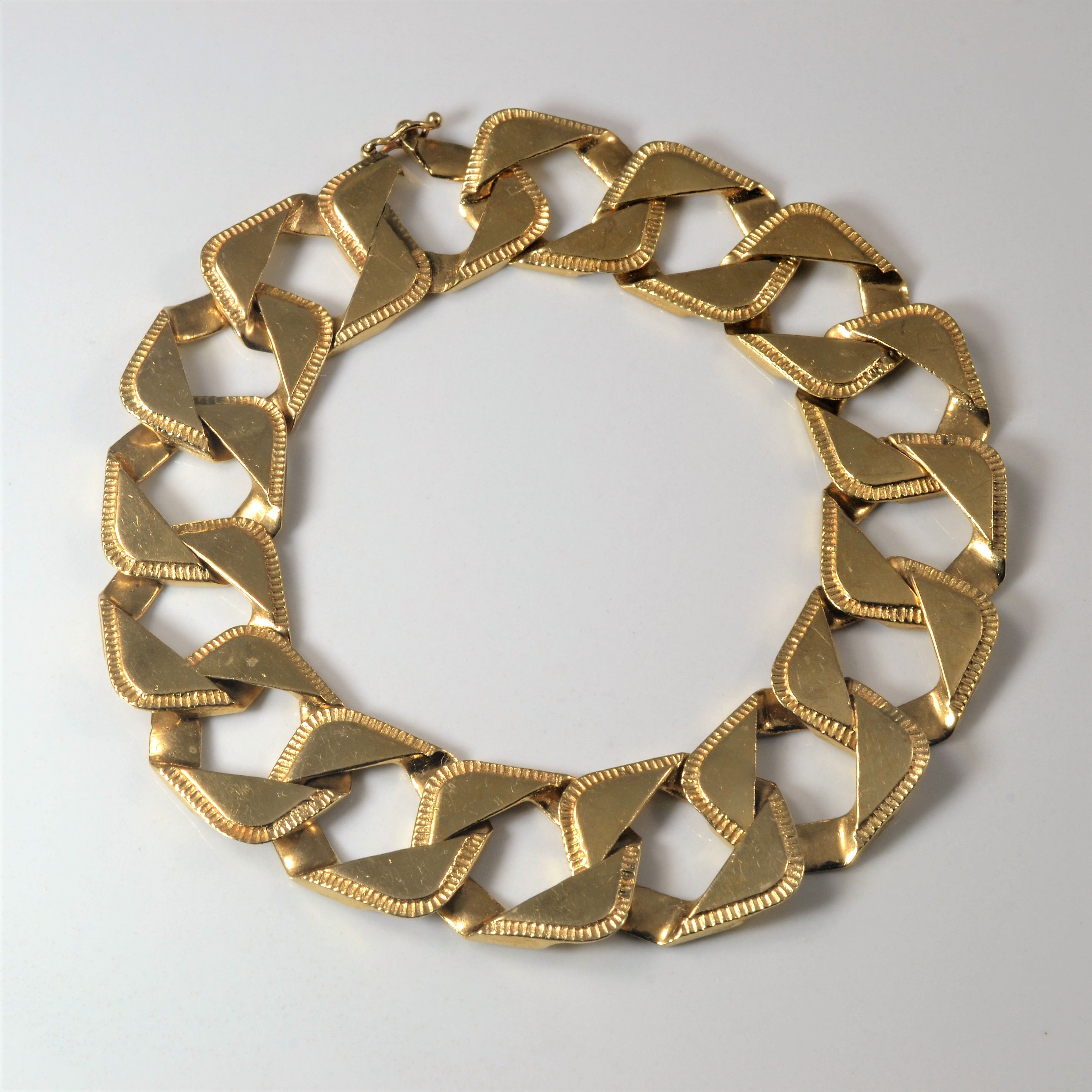 Large Box Curb Link Chain Bracelet | 8" |