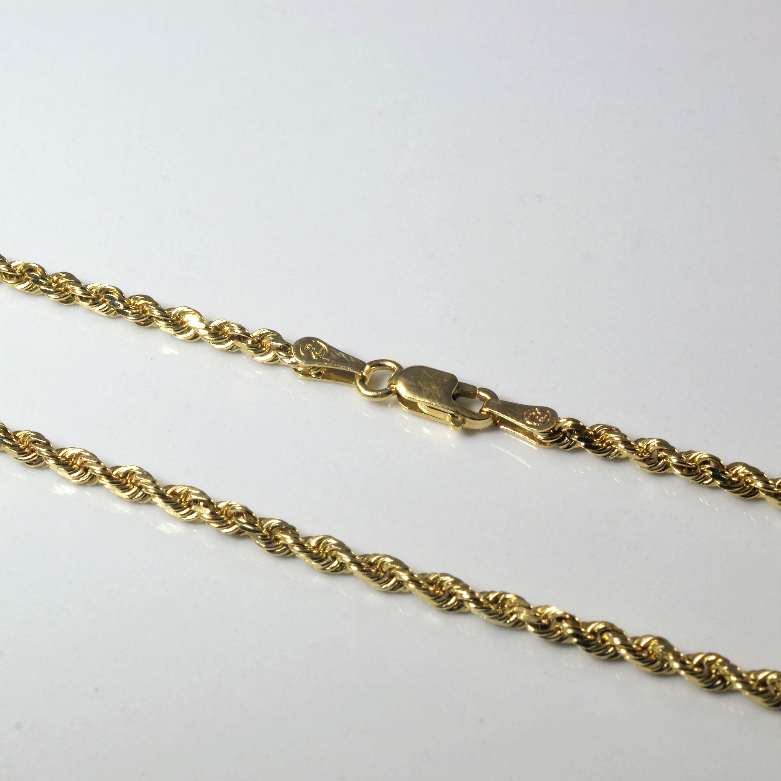 10k Yellow Gold Rope Chain | 24" |