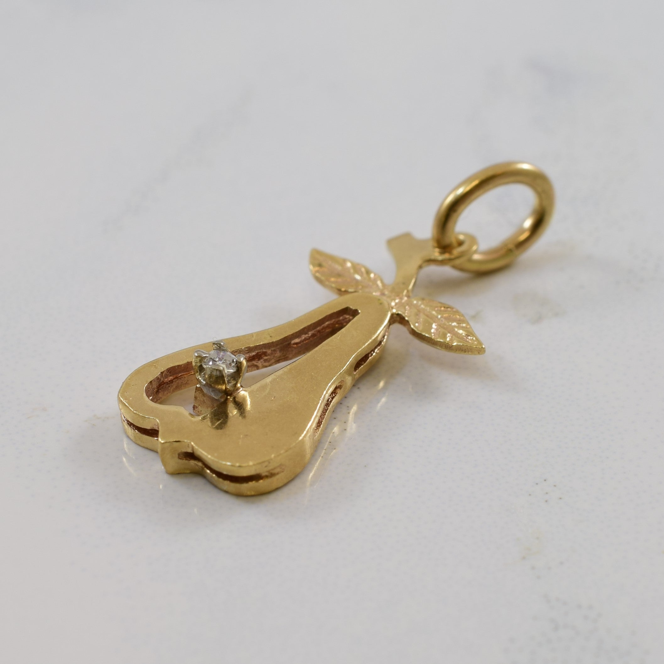 Diamond Pear Pendant | 0.01ct |