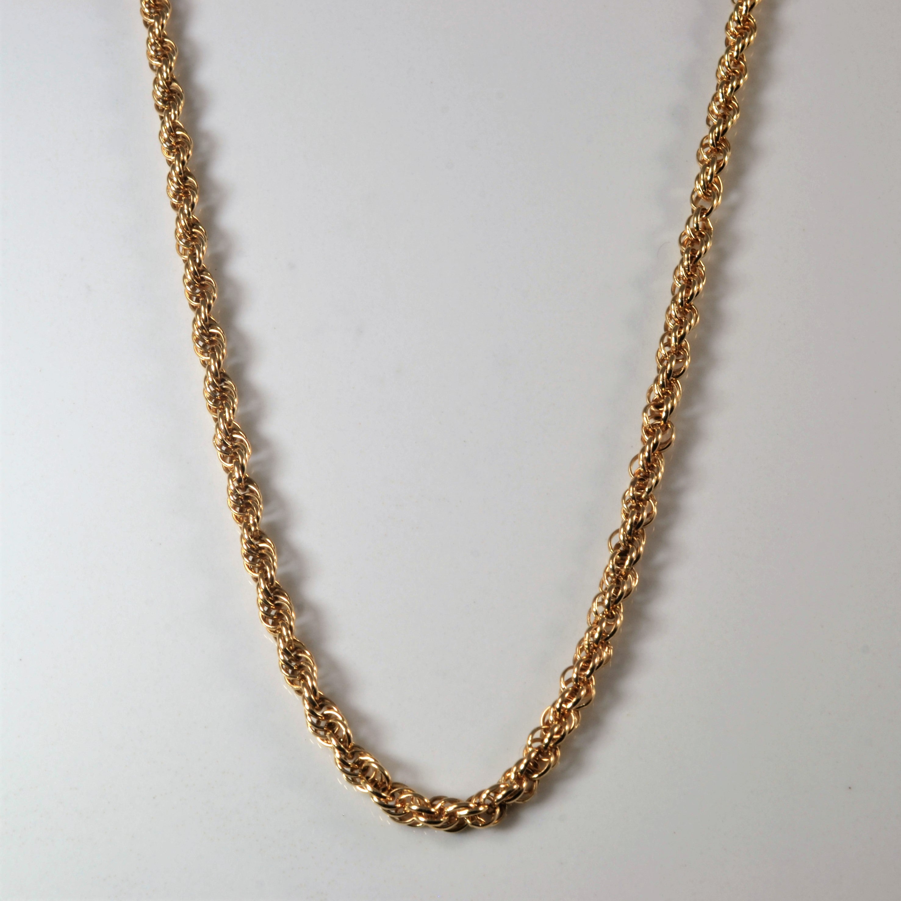 10k Yellow Gold Rope Chain | 15" |