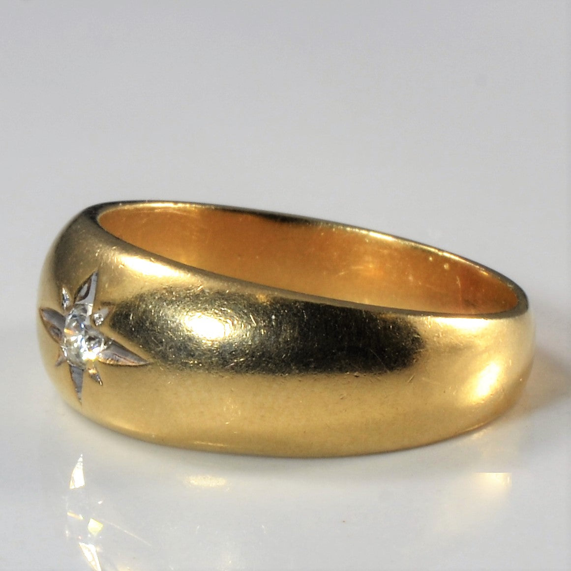 Bague solitaire diamant Starburst | 0,09 ct | Taille 9,5 |