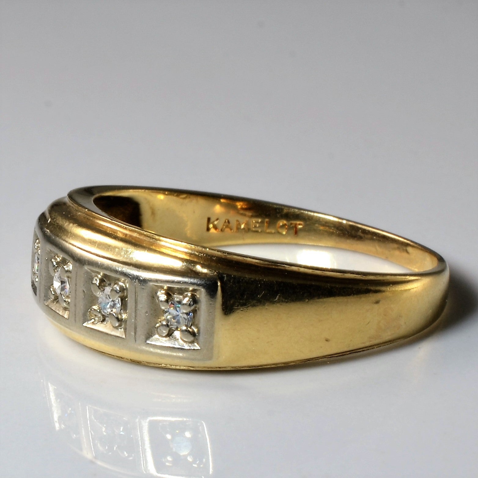 Four Stone Diamond Ring | 0.06ctw | SZ 8.75 |
