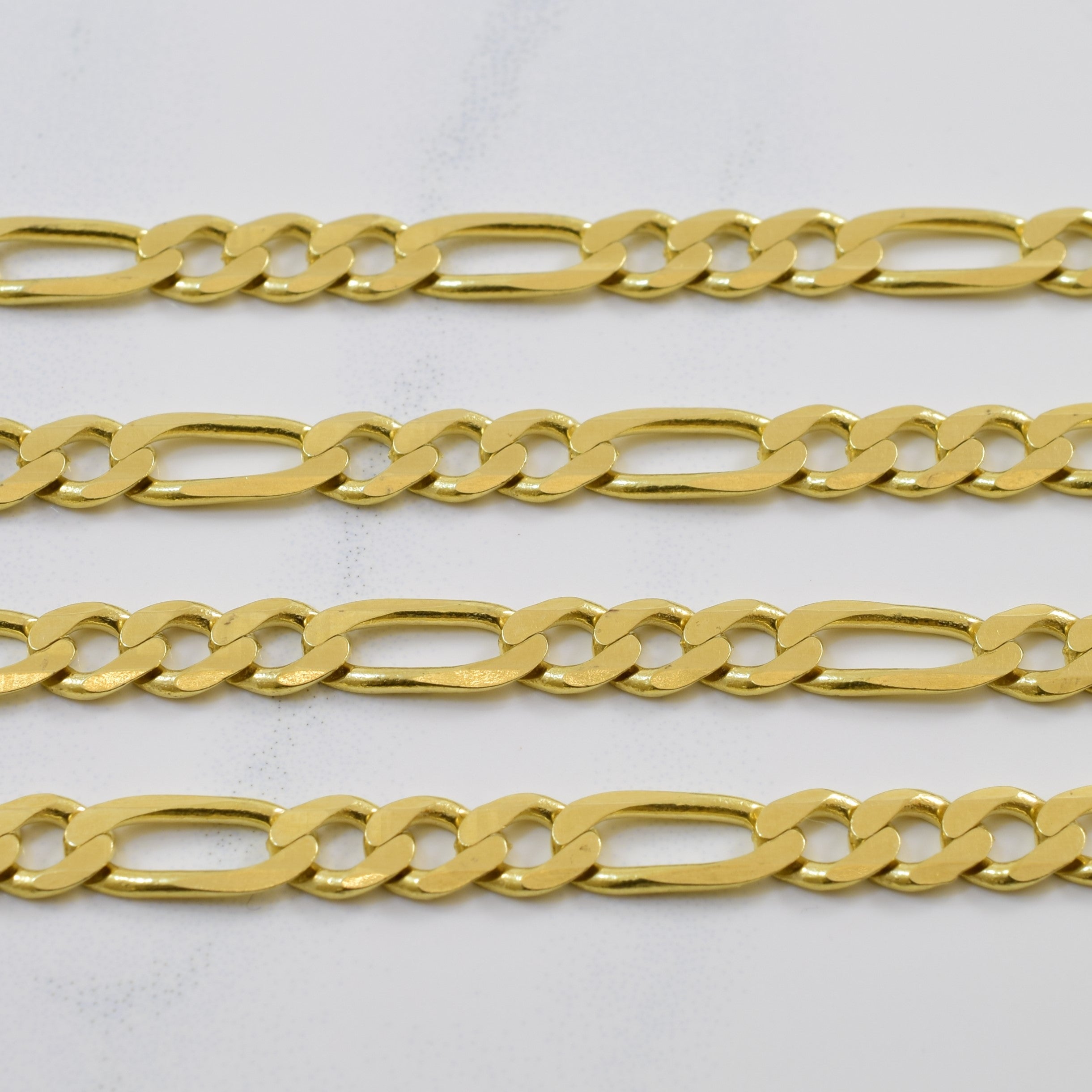 Chaîne Figaro en or jaune 14 carats | 25" |