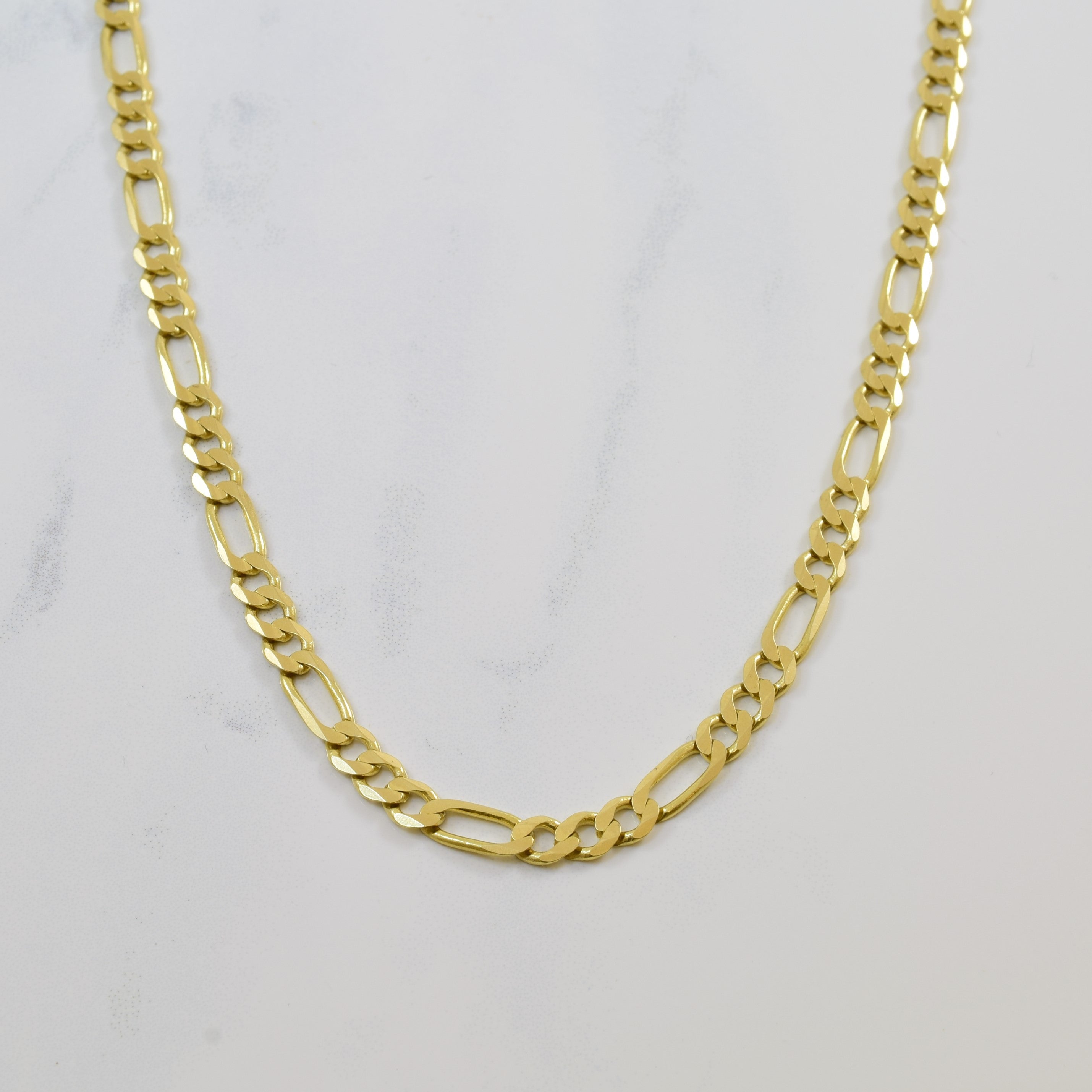 Chaîne Figaro en or jaune 14 carats | 25" |