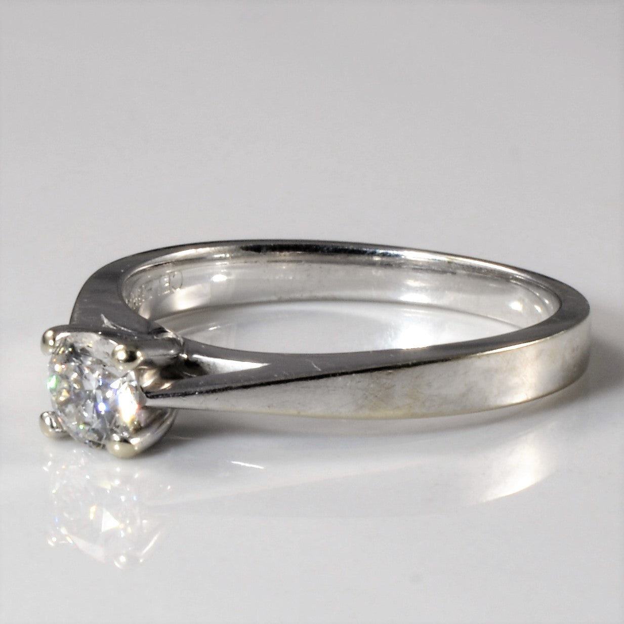 Solitaire Canadian Diamond Engagement Ring | 0.35ct | SZ 7 |