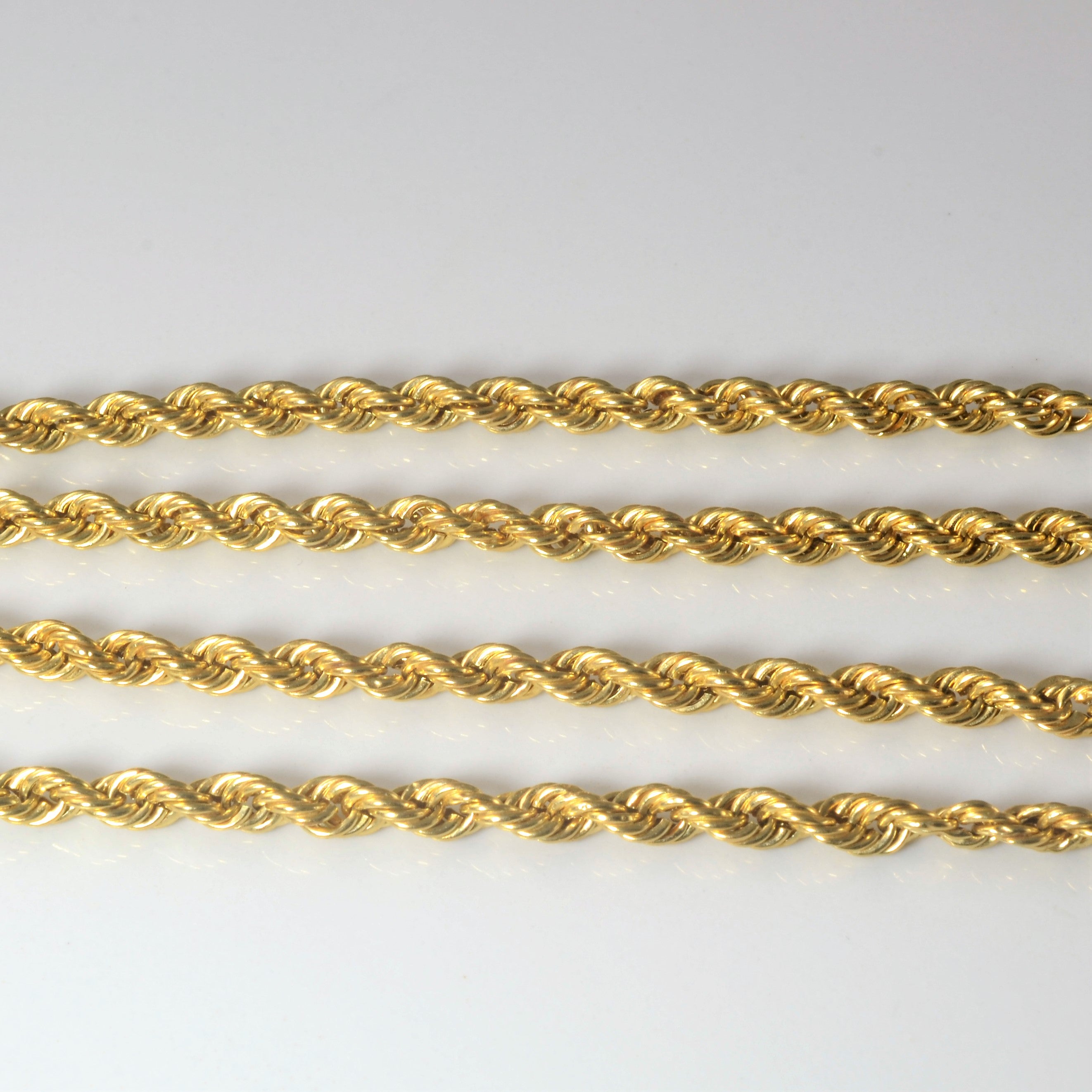 14k Yellow Gold Rope Chain | 25" |