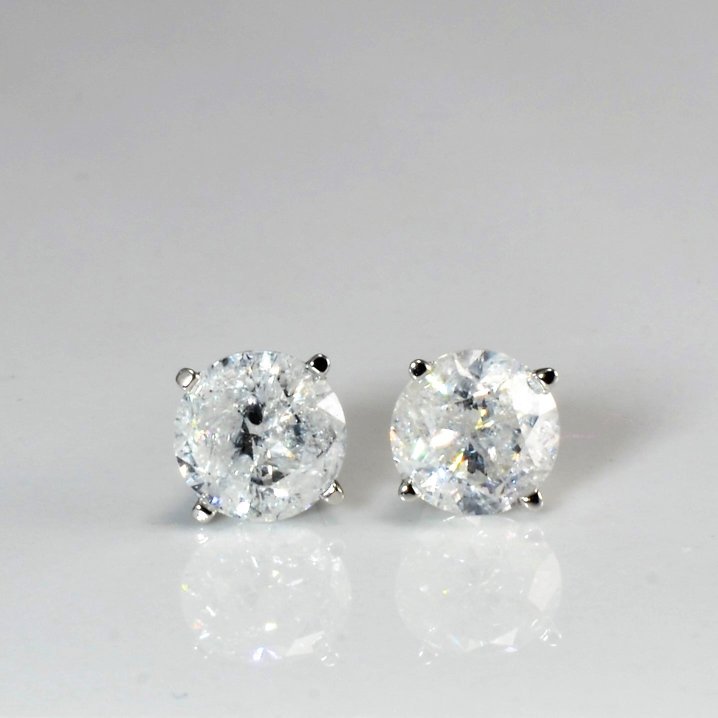 Boucles d'oreilles puces en diamant | 1,50 ct |