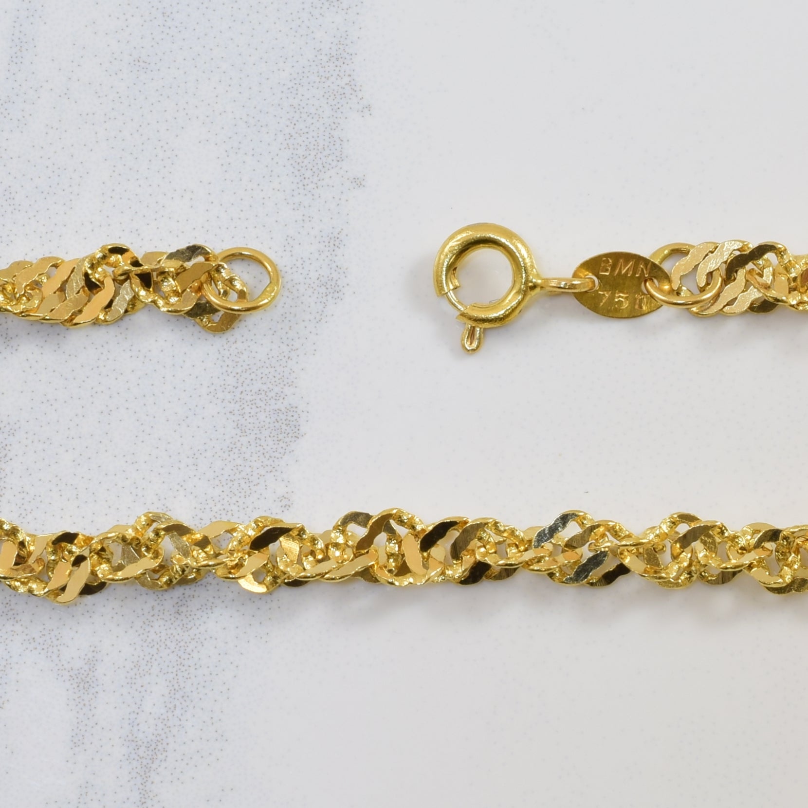 18k Yellow Gold Sparkle Chain | 26" |
