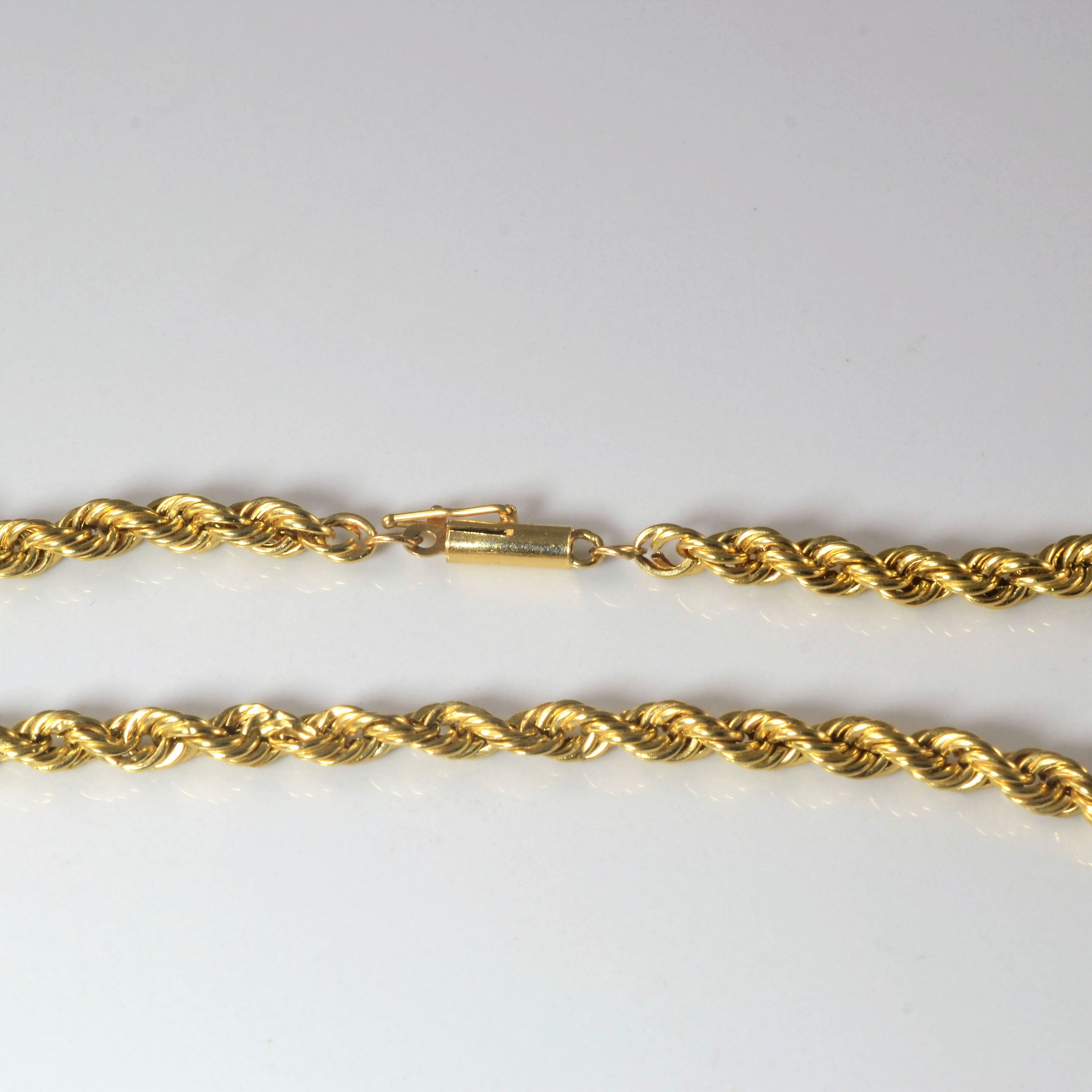 14k Yellow Gold Rope Chain | 25" |
