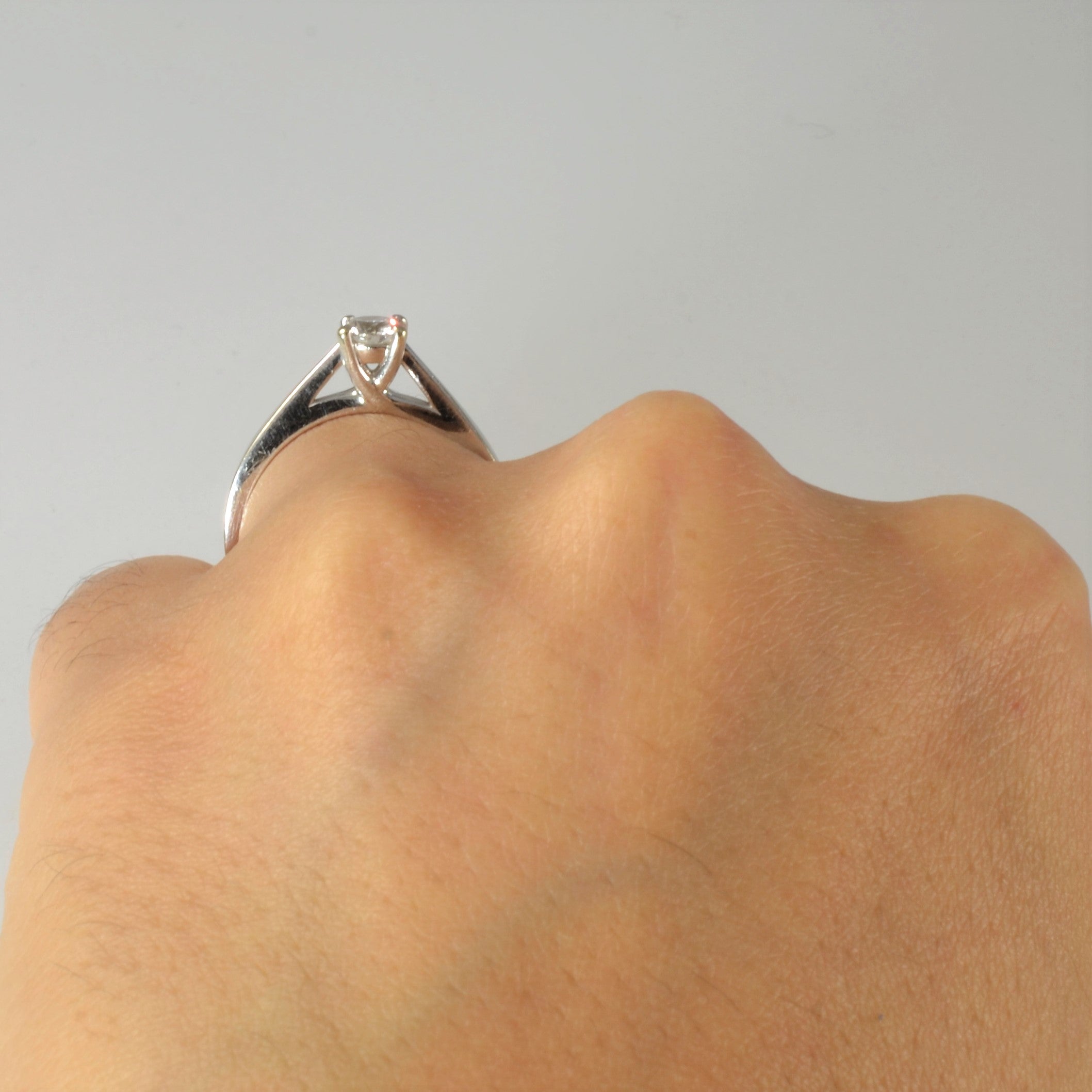 Solitaire Canadian Diamond Engagement Ring | 0.35ct | SZ 7 |