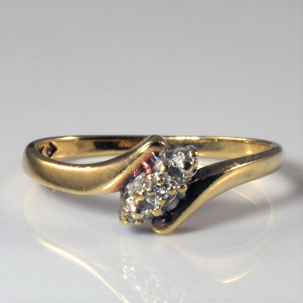 Bypass Diamond Ring | 0.01ct | SZ 6 |