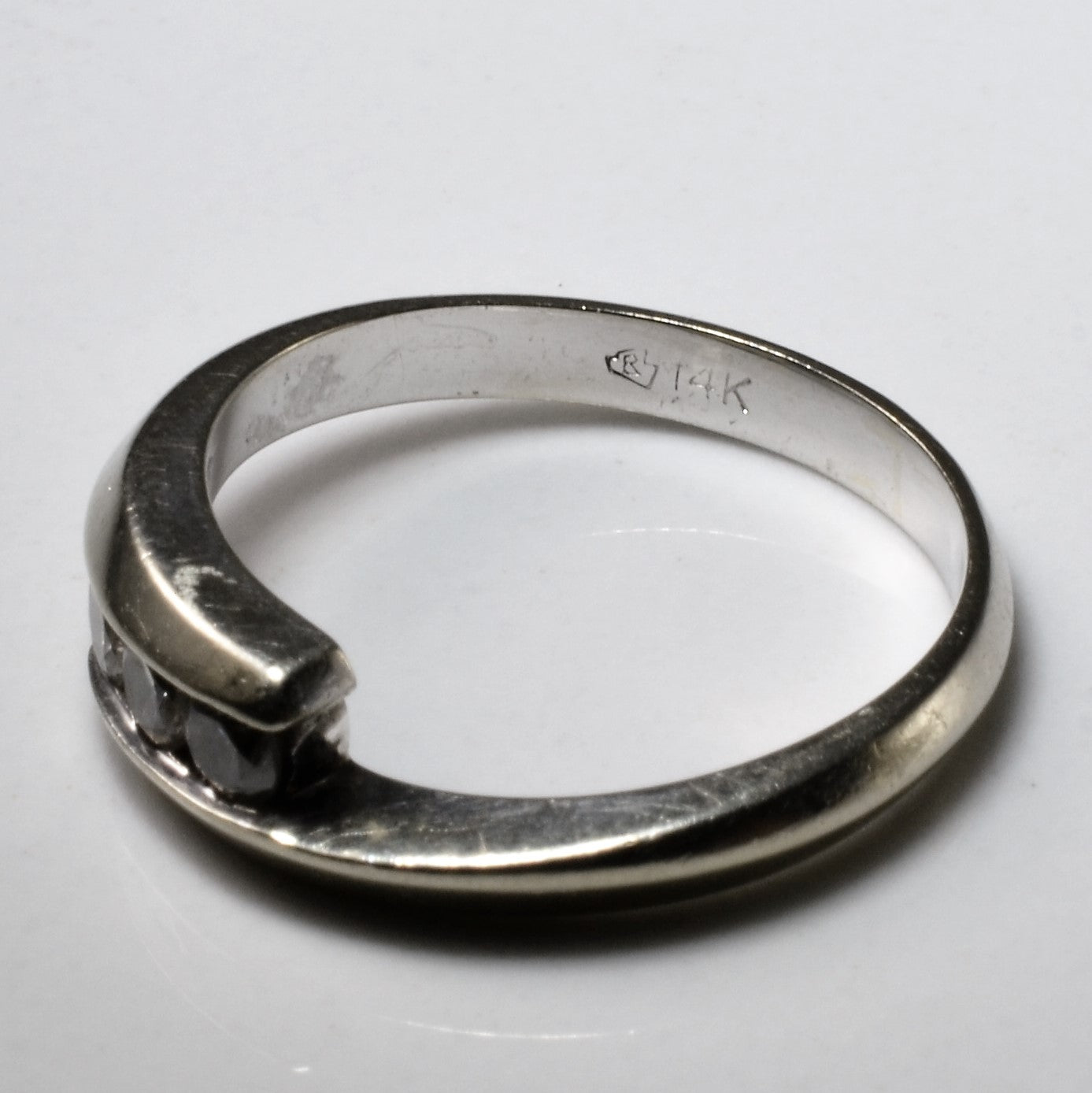 Three Stone Diamond Bypass Ring | 0.24ctw | SZ 5.5 |
