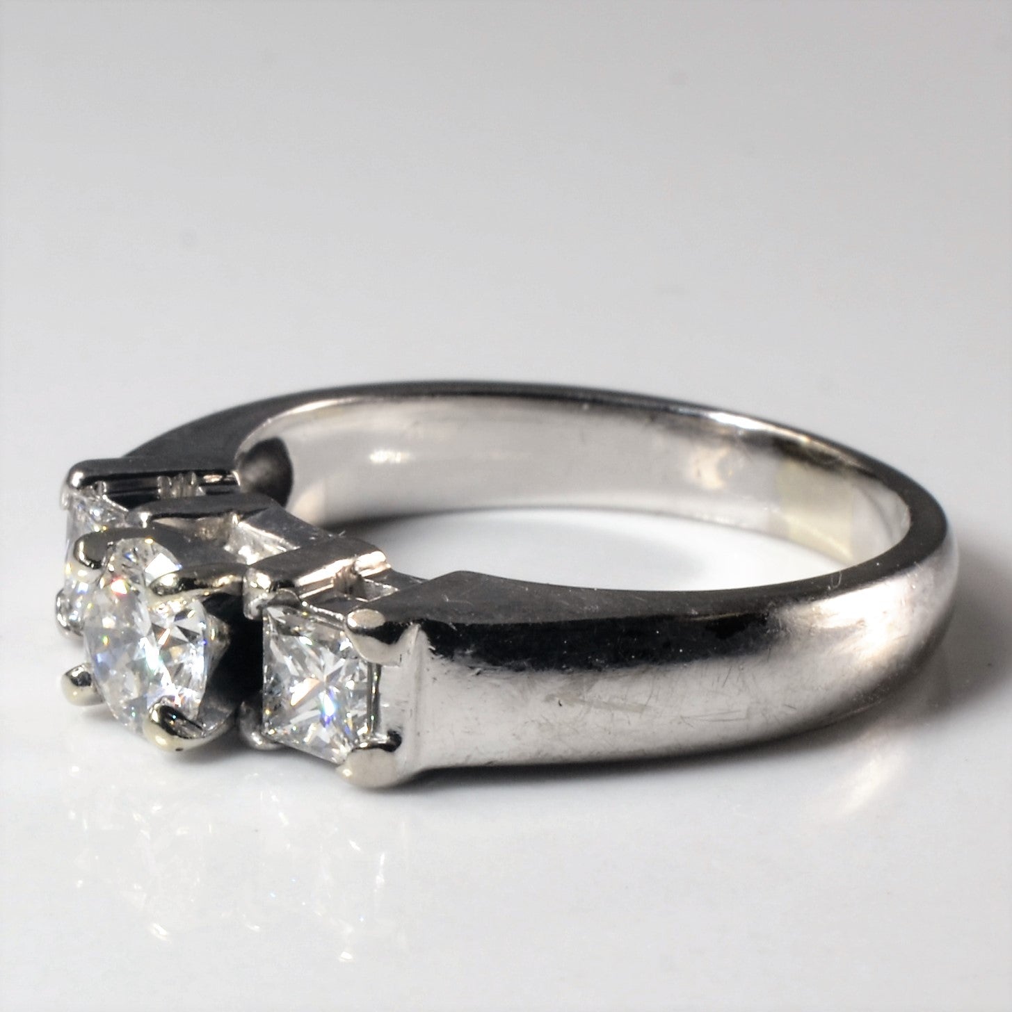 Mixed Cut Three Stone Diamond Ring | 0.96ctw | SZ 6 |
