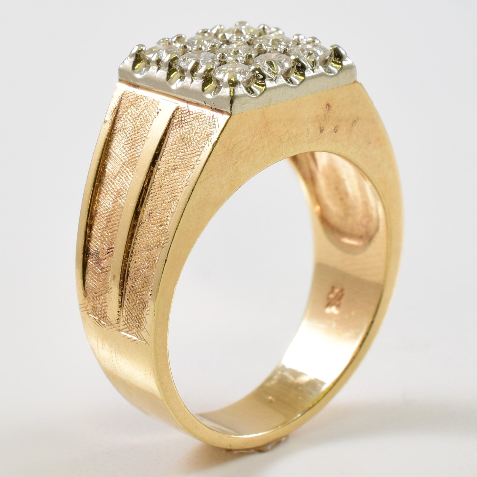Diamond Grid Ring | 0.45ctw | SZ 8 |