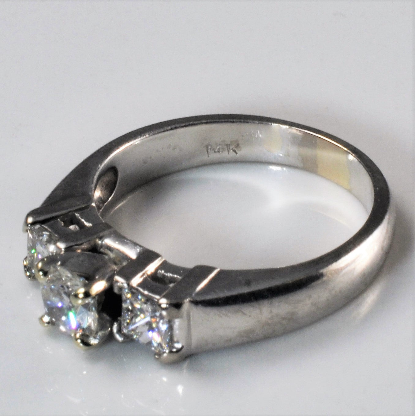 Mixed Cut Three Stone Diamond Ring | 0.96ctw | SZ 6 |