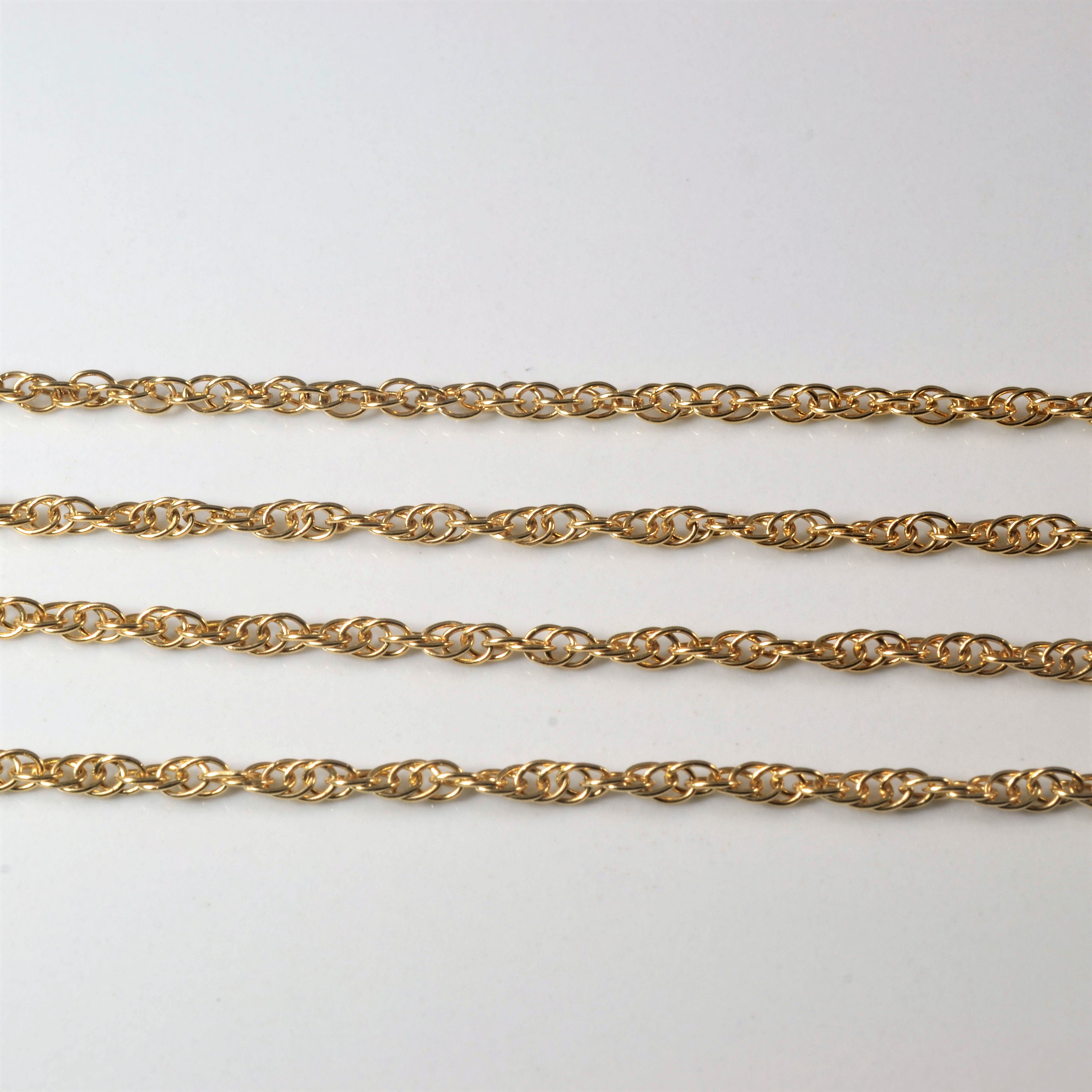10k Yellow Gold Prince of Wales Chain | 18" |