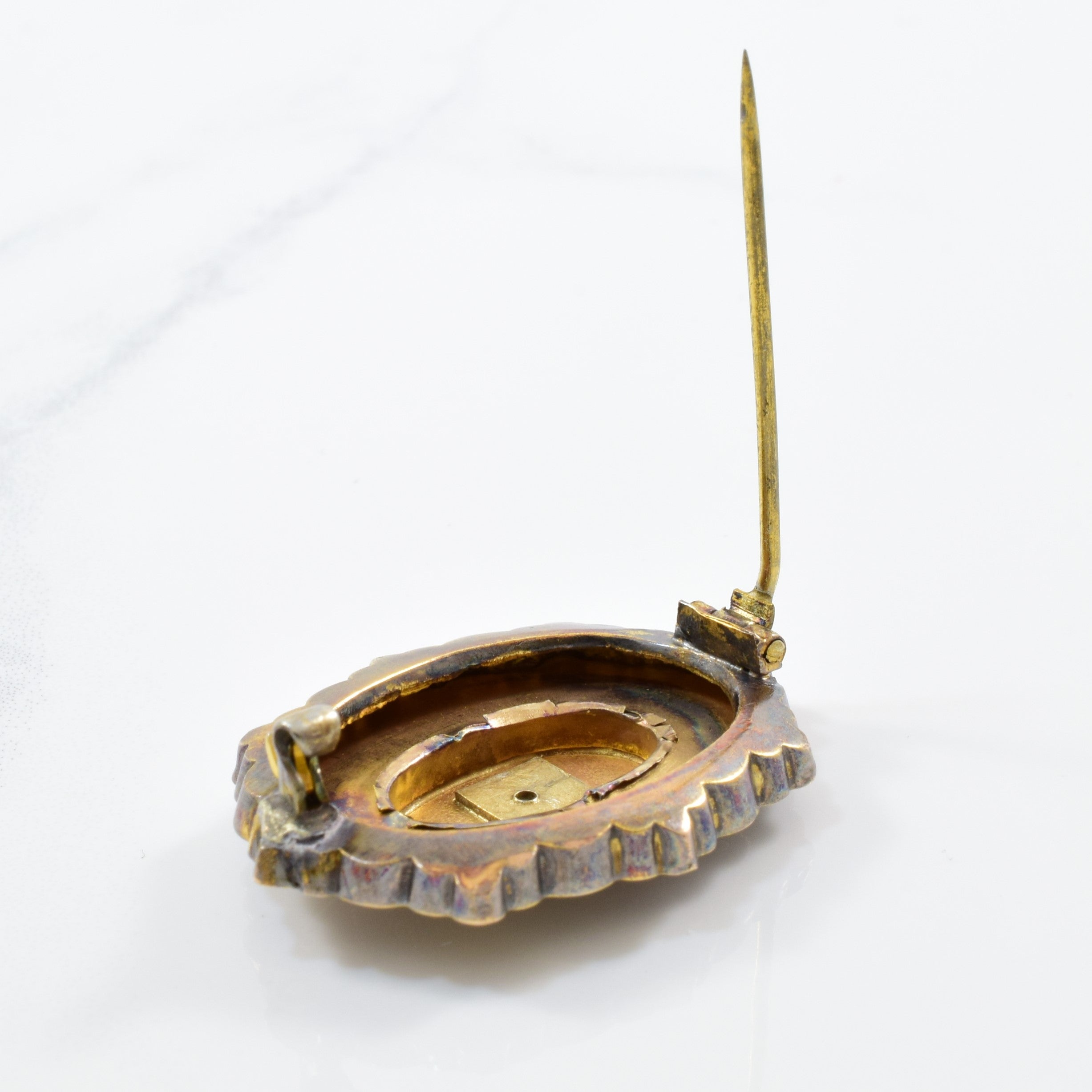 Victorian Era Rose Cut Diamond Brooch | 0.03ct |