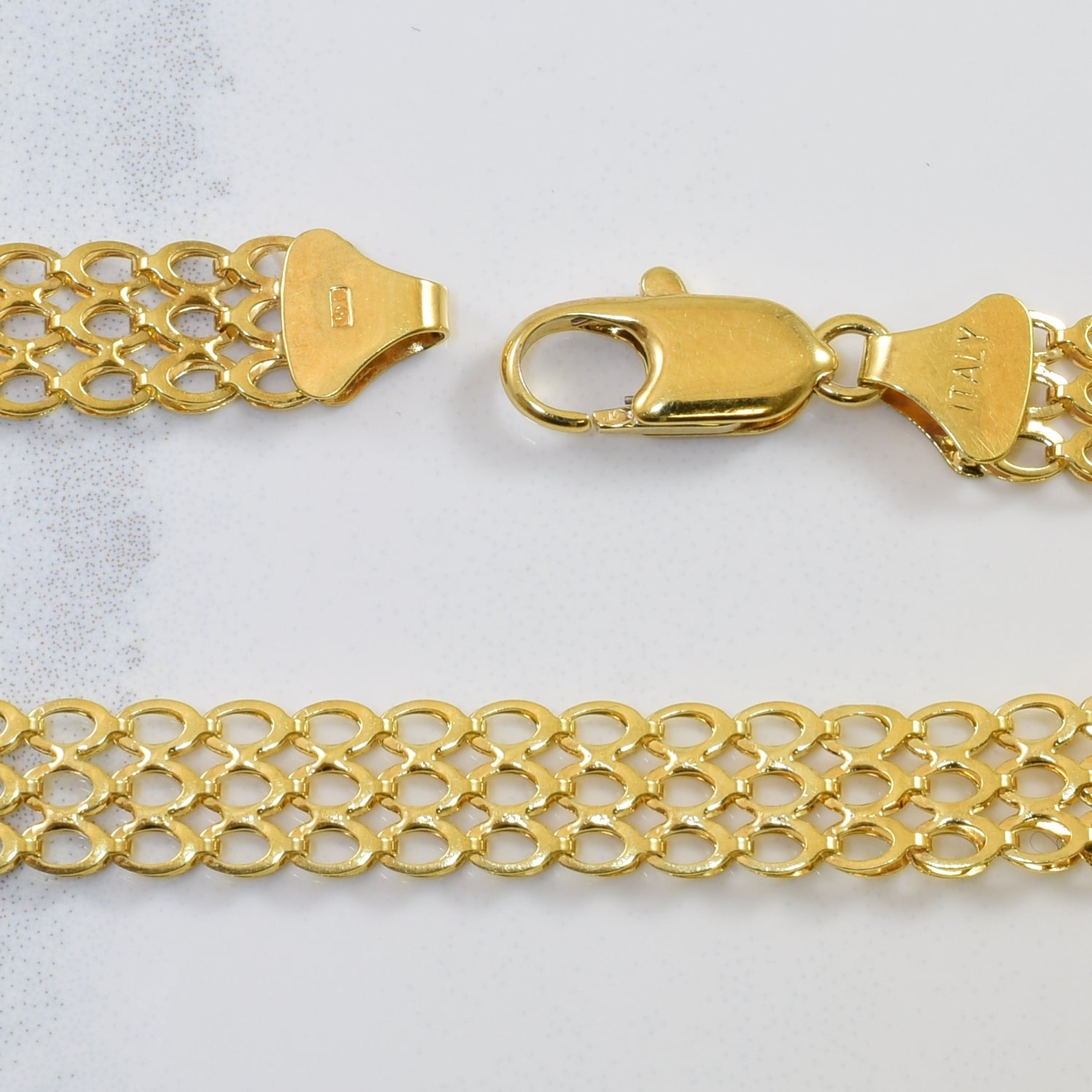 Chaîne Panthère en or jaune 10 carats | 17" |