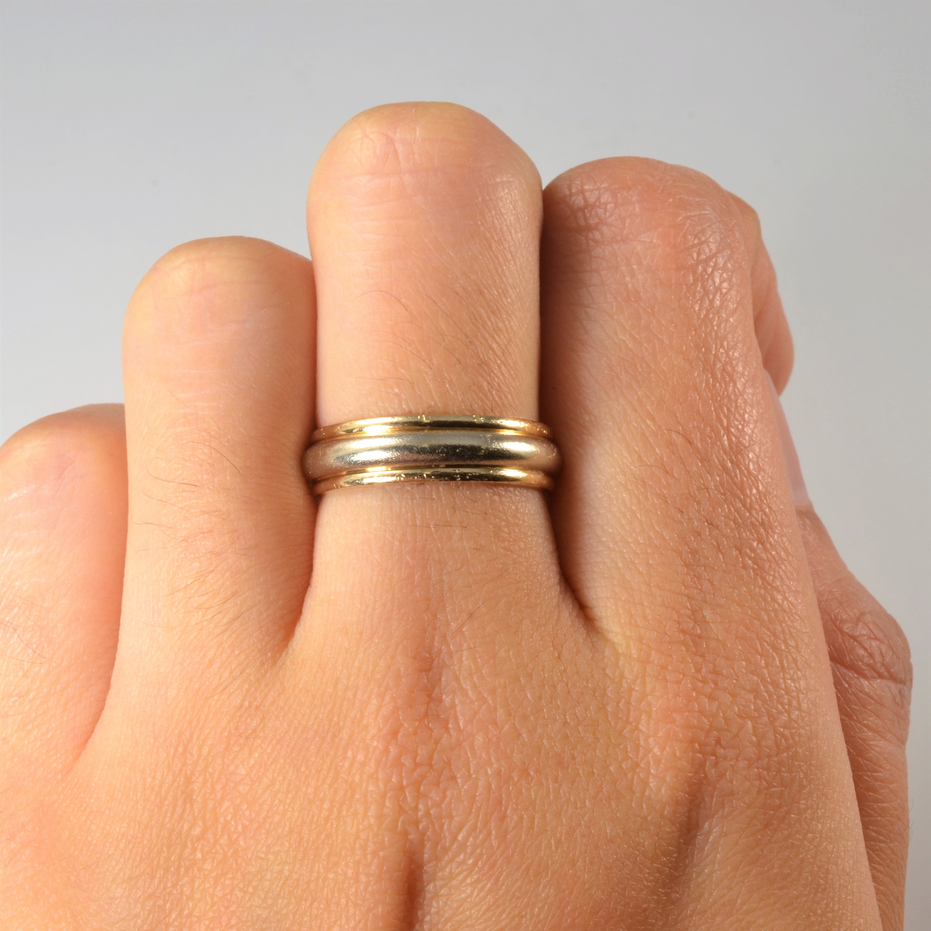 Two Tone Gold Band | SZ 6.75 |
