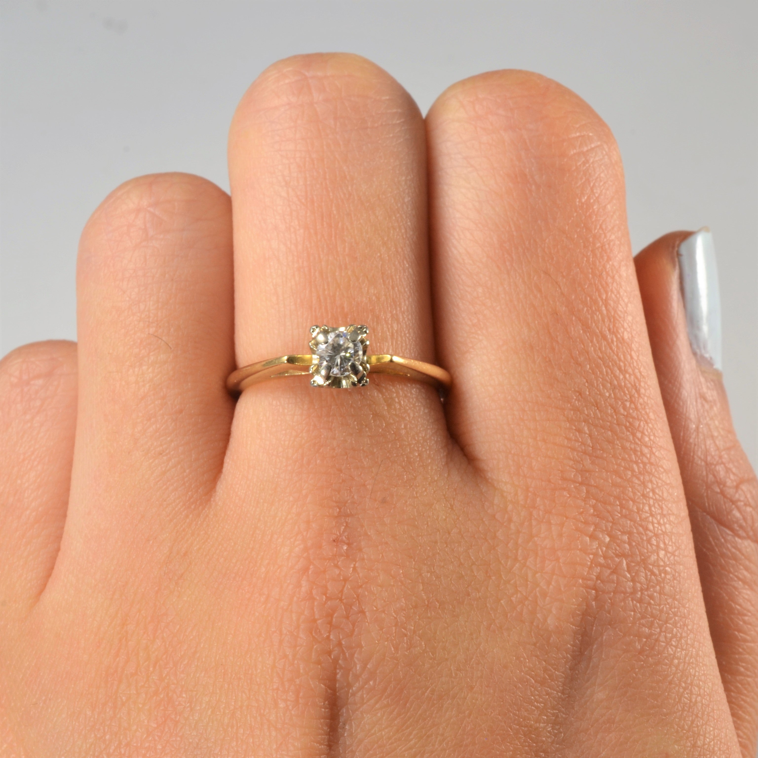 Solitaire Diamond Ring | 0.20ct | SZ 7 |