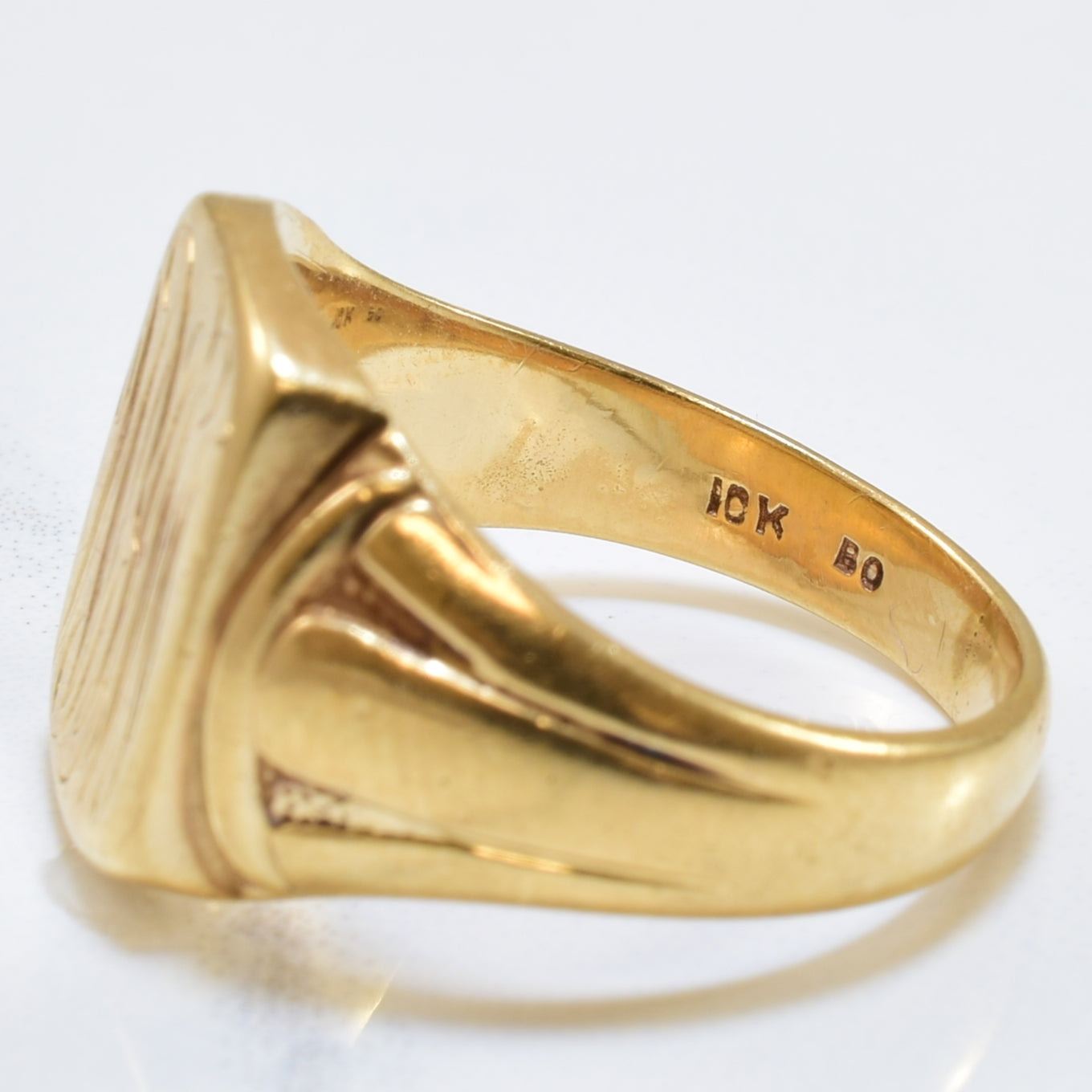 Engraved Initial 'WKM' Signet Ring | SZ 8.25 |