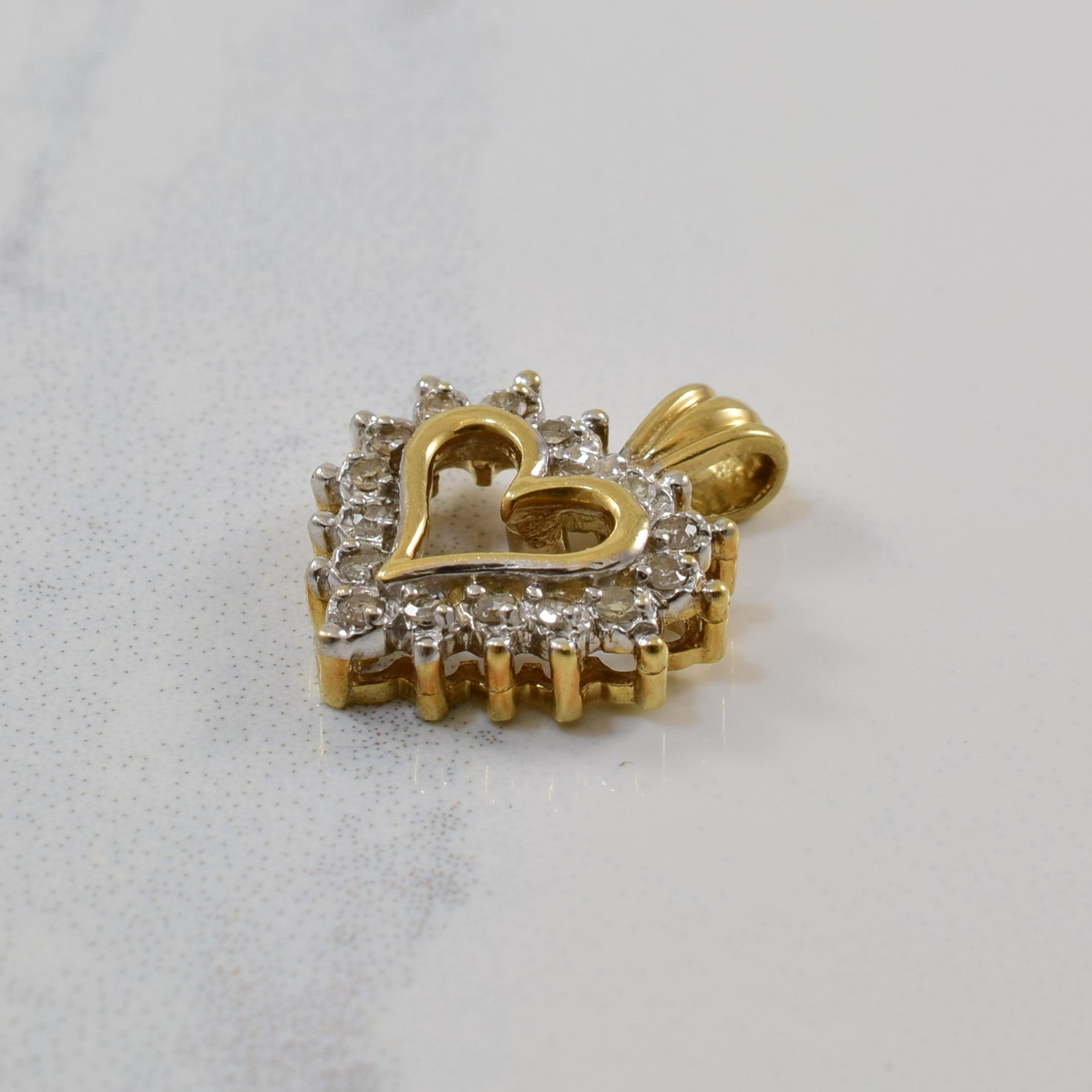 Diamond Heart Pendant | 0.10ctw |