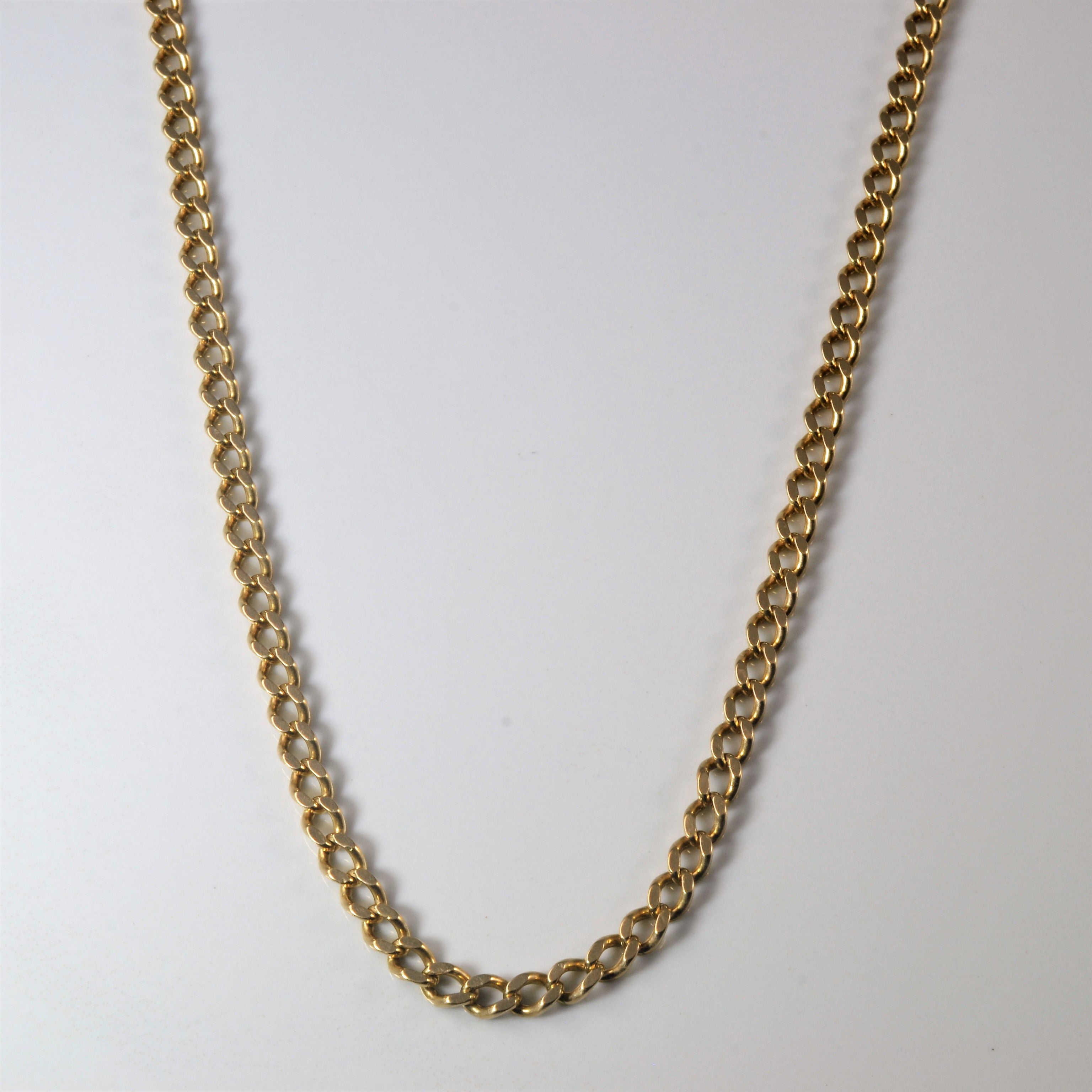 10k Yellow Gold Curb Chain | 23" |