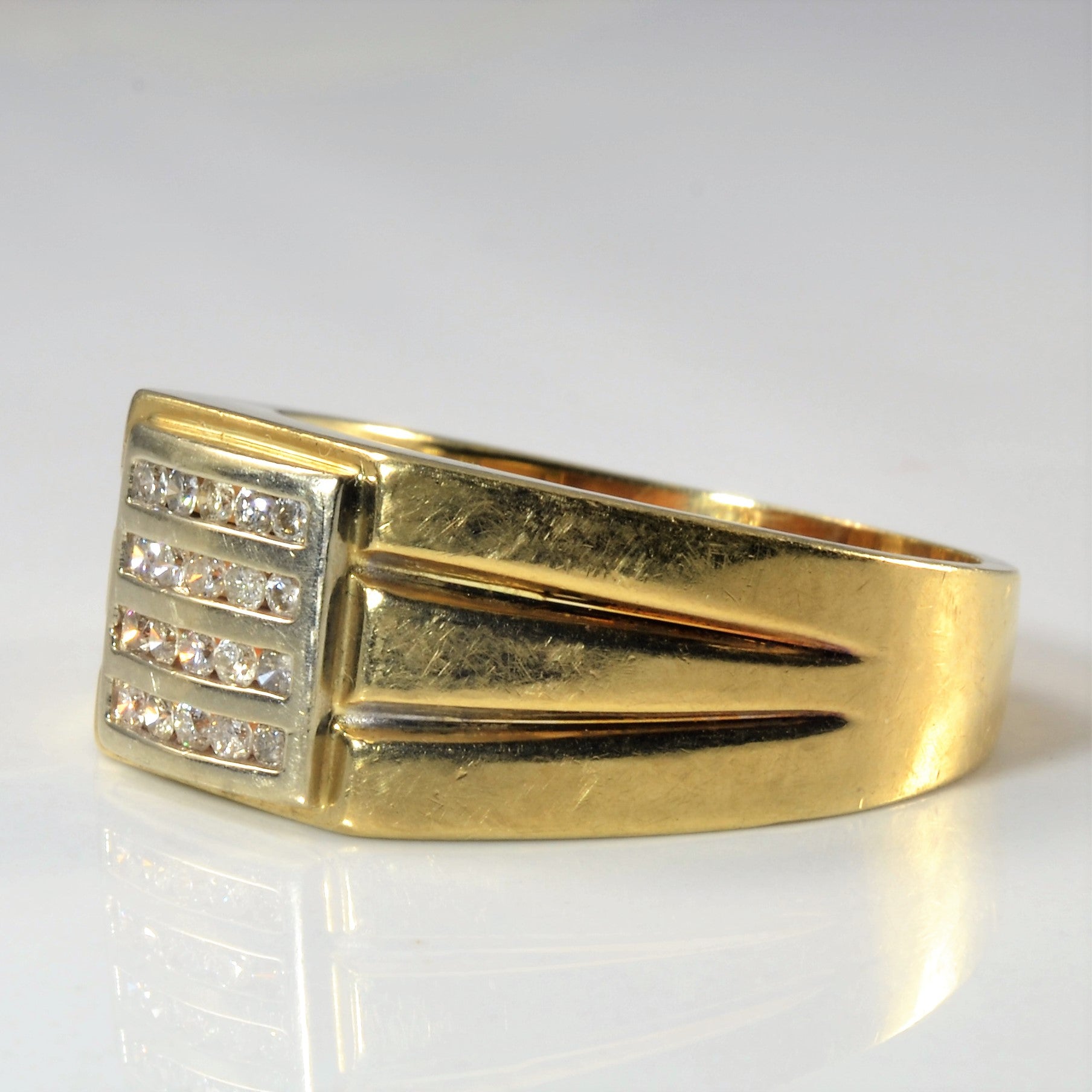 Channel Set Diamond Grid Ring | 0.25ctw | SZ 11.75 |