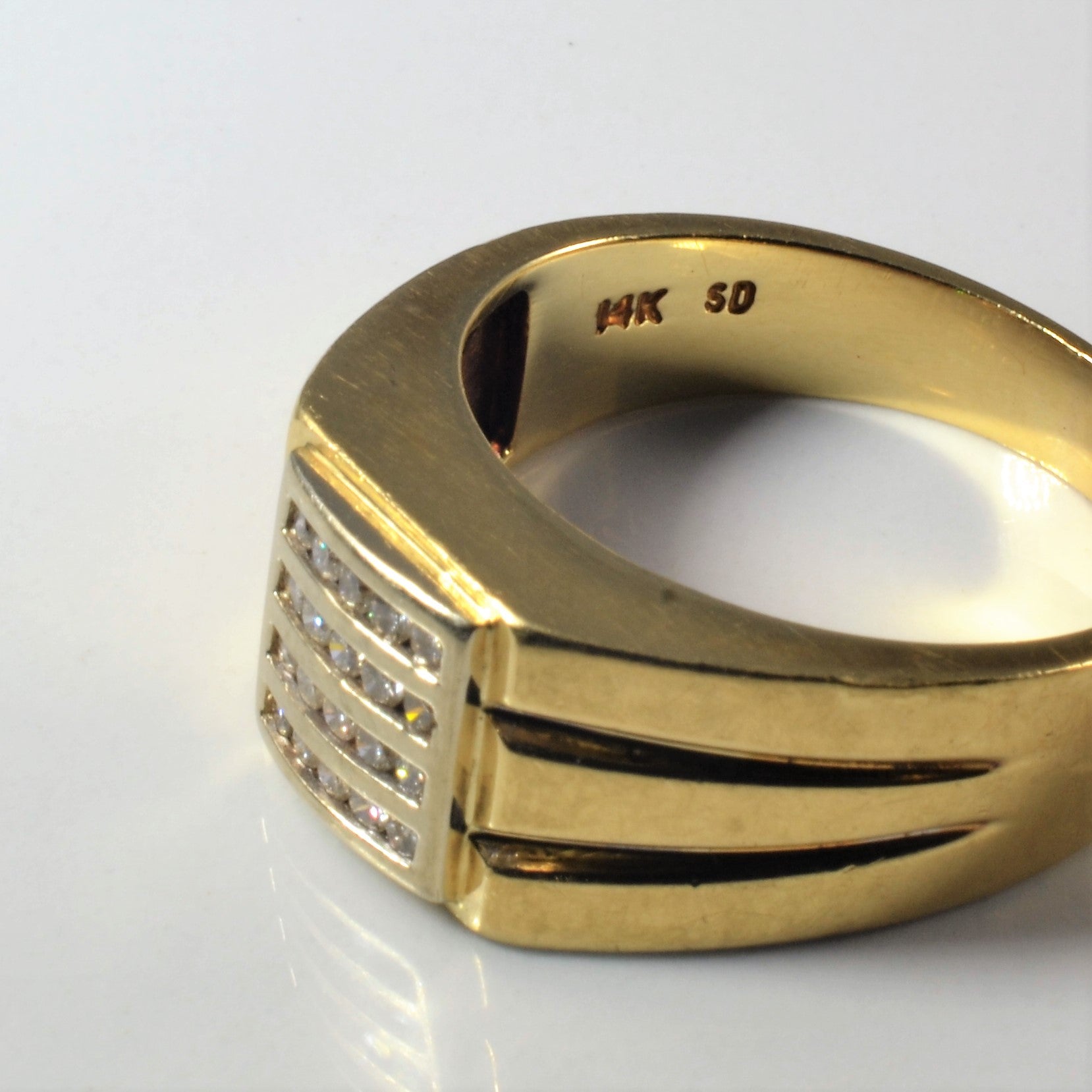 Channel Set Diamond Grid Ring | 0.25ctw | SZ 11.75 |