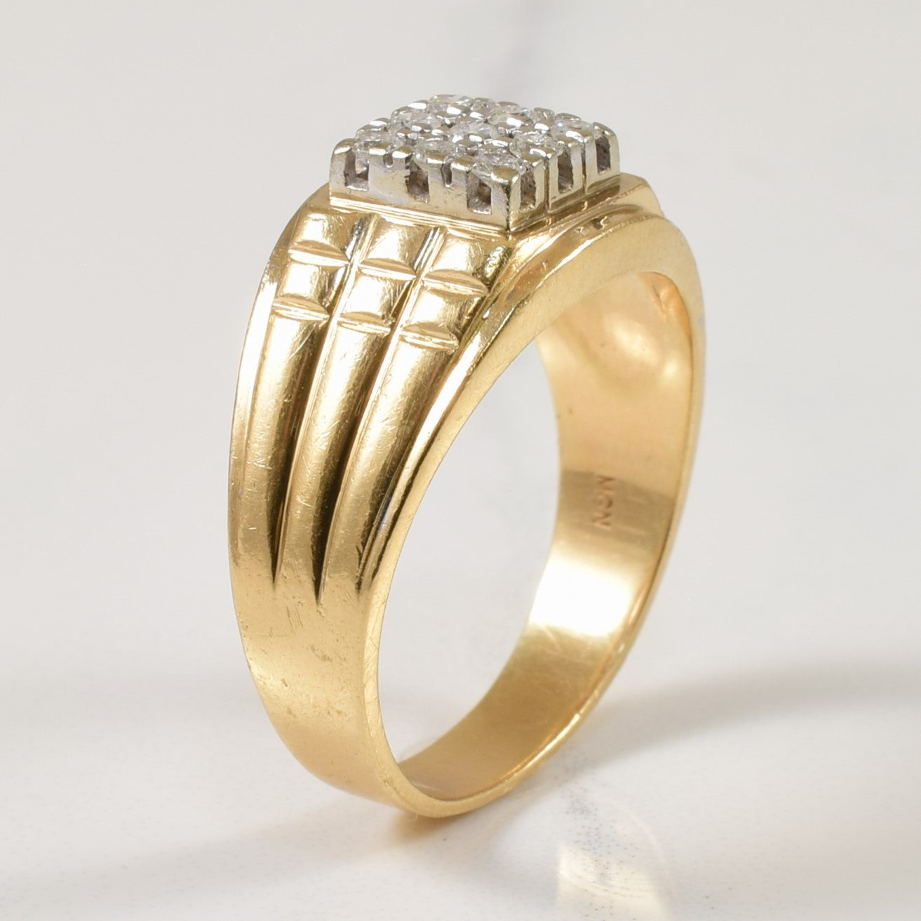 Cluster Set Diamond Grid Ring | 0.25ctw | SZ 9.25 |