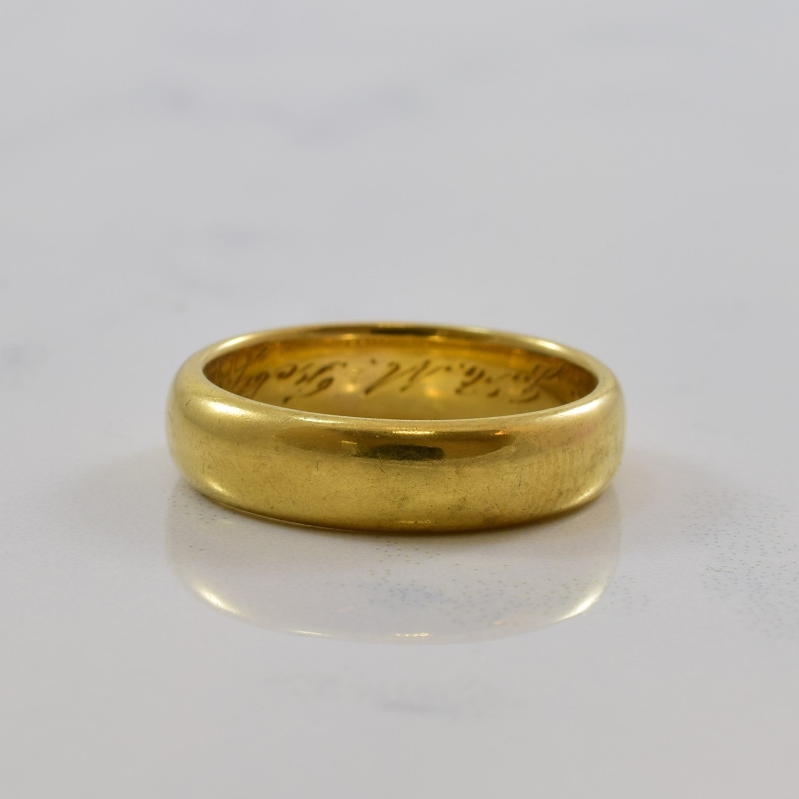 Edwardian Era Yellow Gold Band | SZ 4.5 |