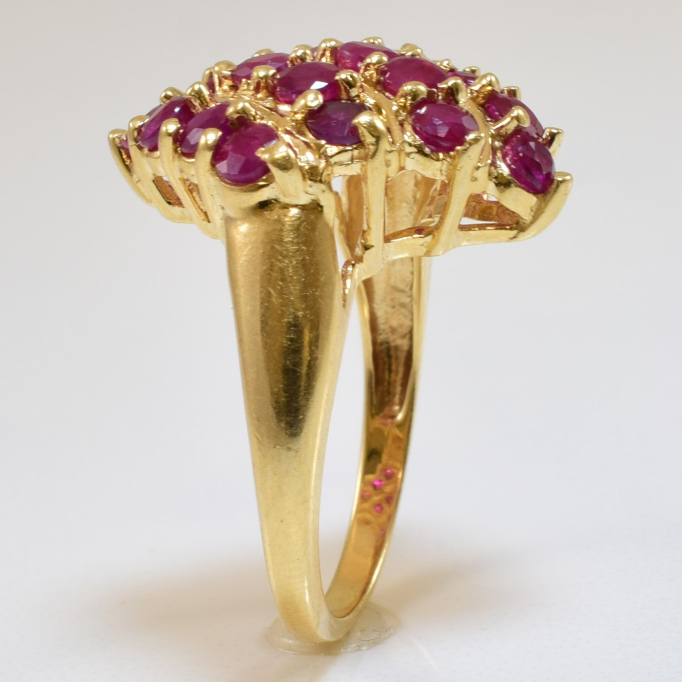Ruby Bypass Cocktail Ring | 1.20ctw | SZ 4.75 |