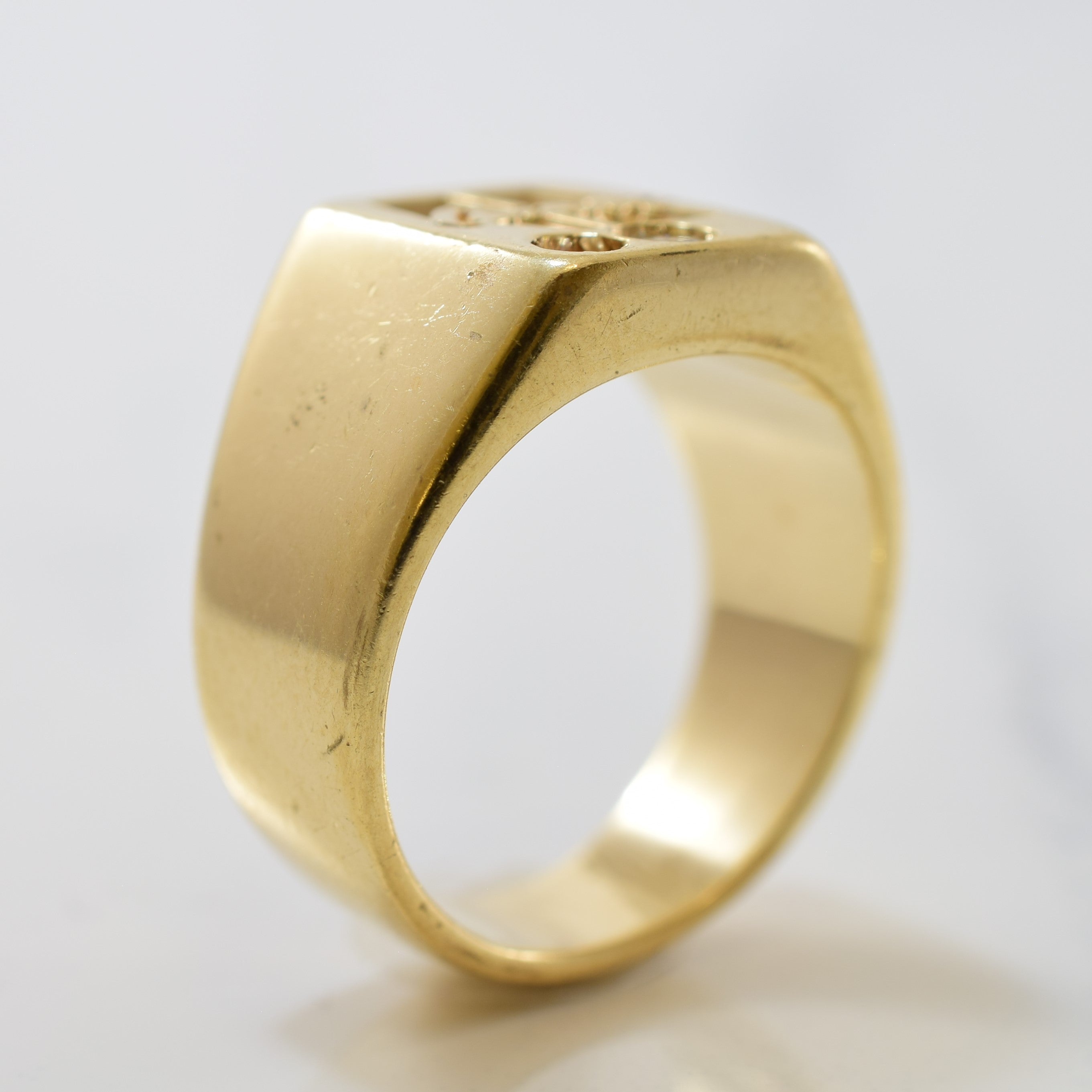 Alberta & Saskatchewan Diamond Signet Ring | 0.10ctw | SZ 5.75 |