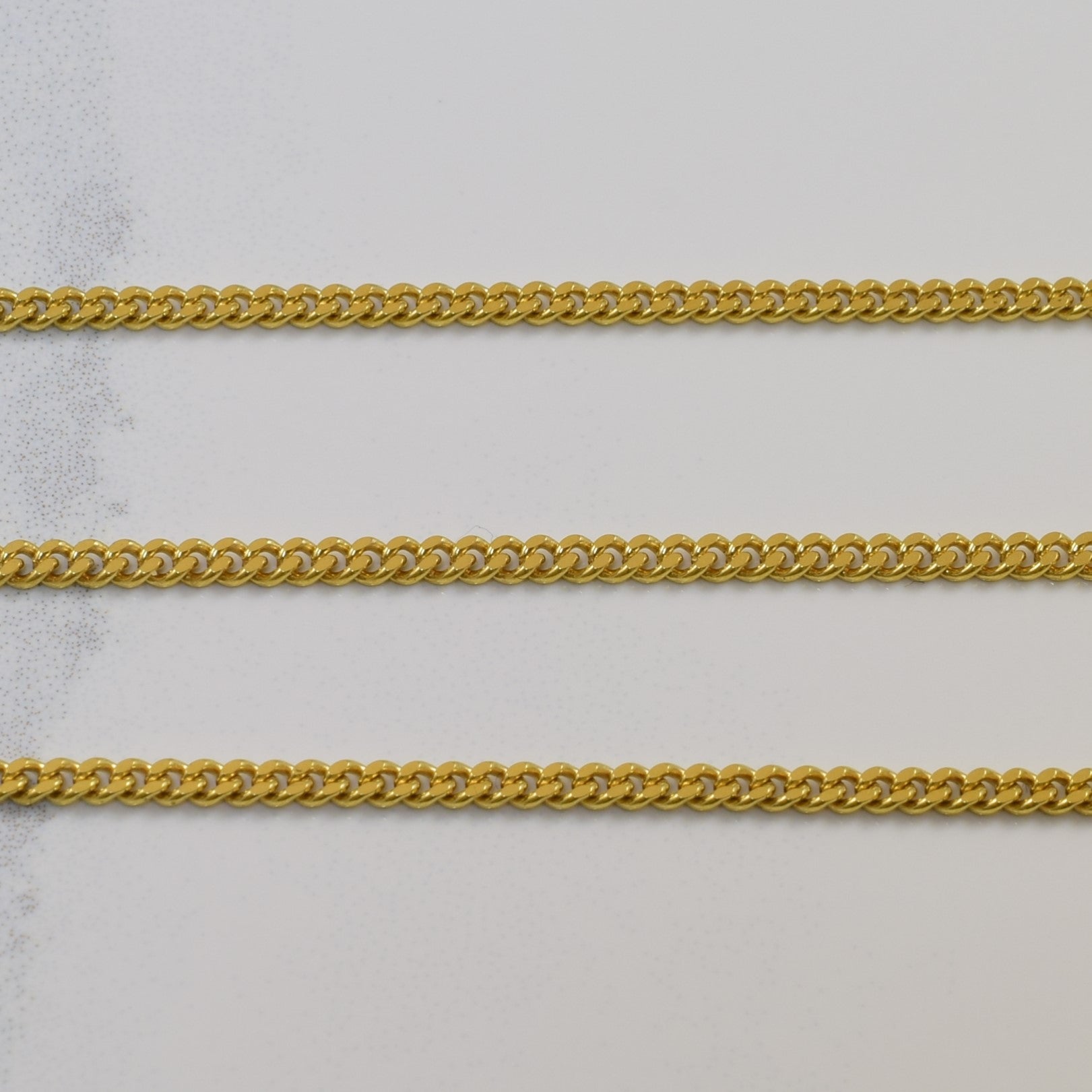 Chaîne gourmette en or jaune 18 carats | 22 pouces |