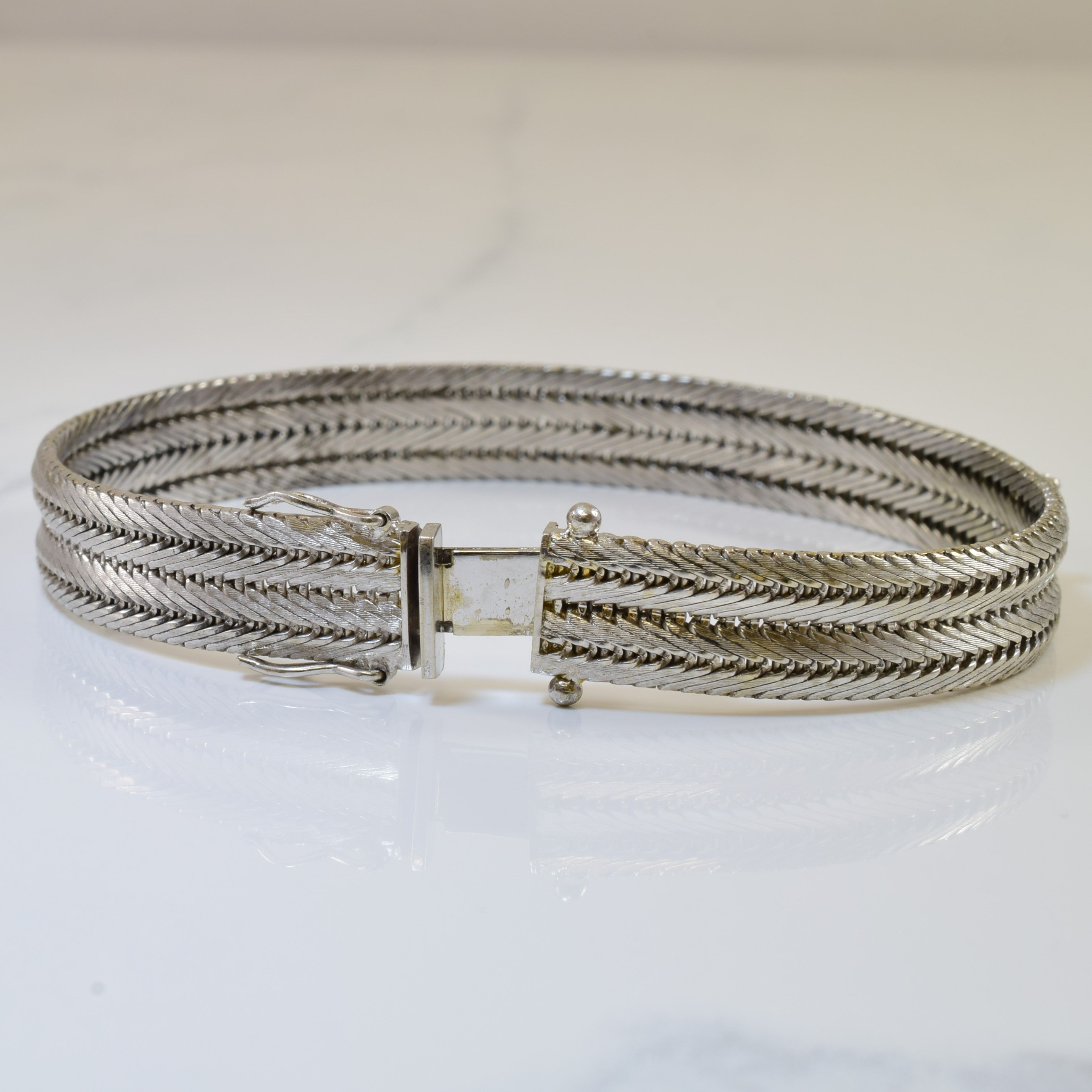 Sapphire & Diamond Chain Bracelet | 0.24ctw, 0.24ctw | 8.25" |
