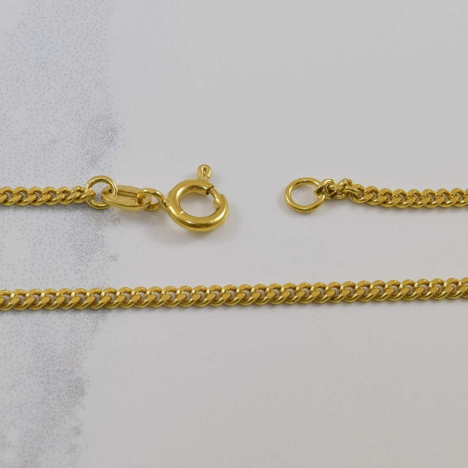 18k Yellow Gold Curb Chain | 22" |