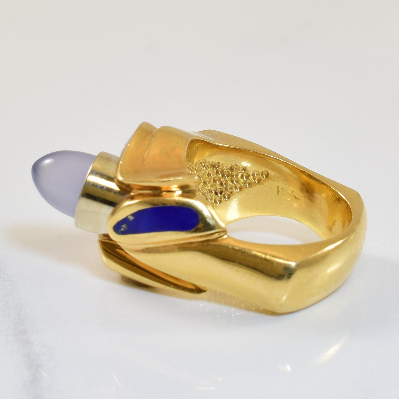 Multi Gem Cabochon & Inlay Ring | 2.75ct, 0.25ct, 0.14ctw | SZ 5.25 |